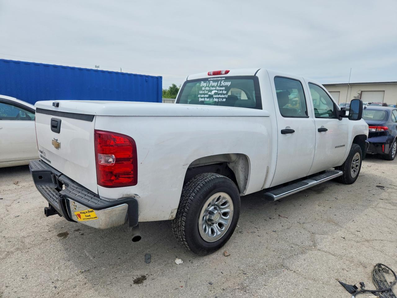 2010 Chevrolet Silverado C1500 White vin: 3GCRCPEA3AG102673