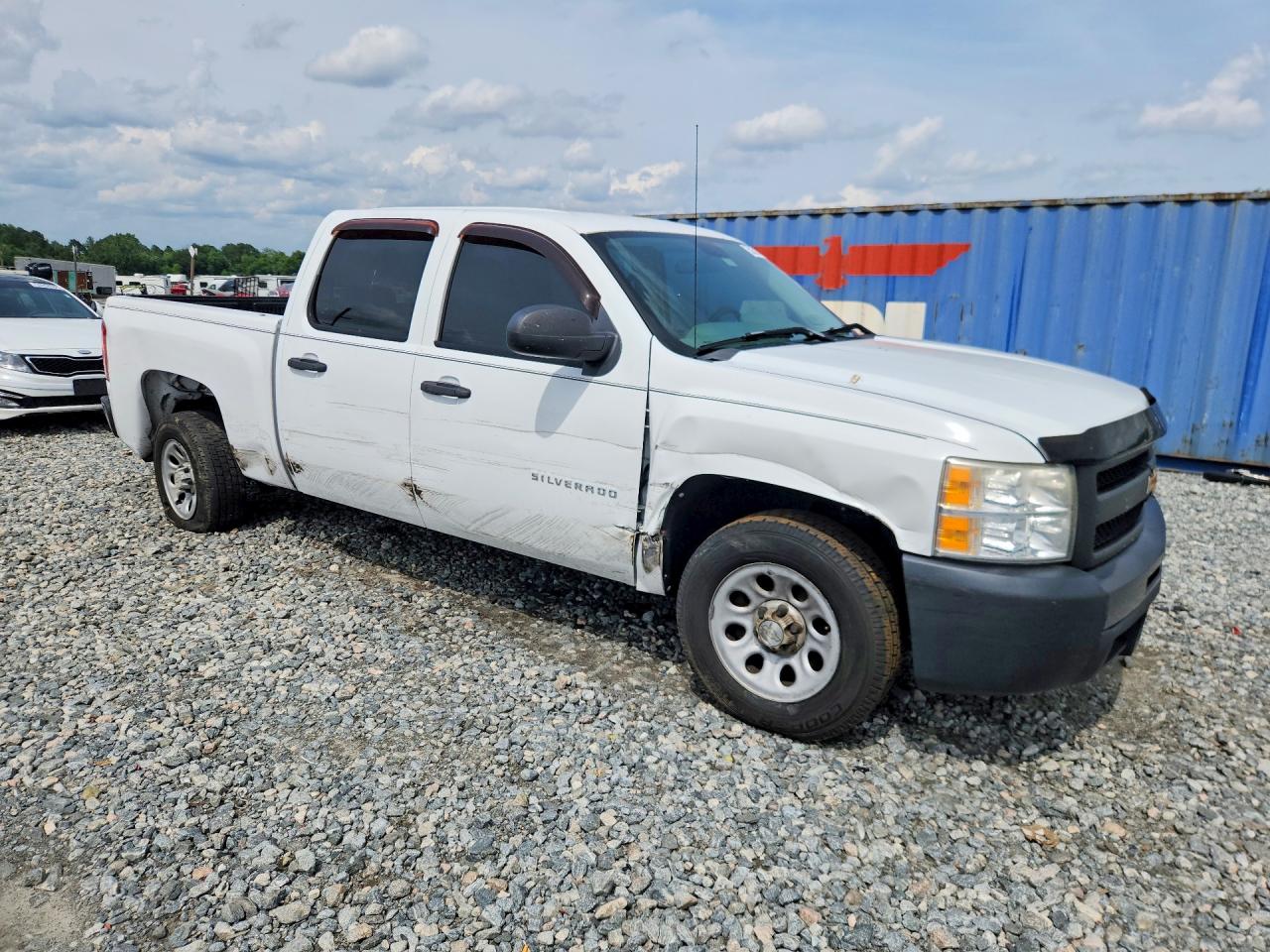 2010 Chevrolet Silverado C1500 White vin: 3GCRCPEA9AG157466