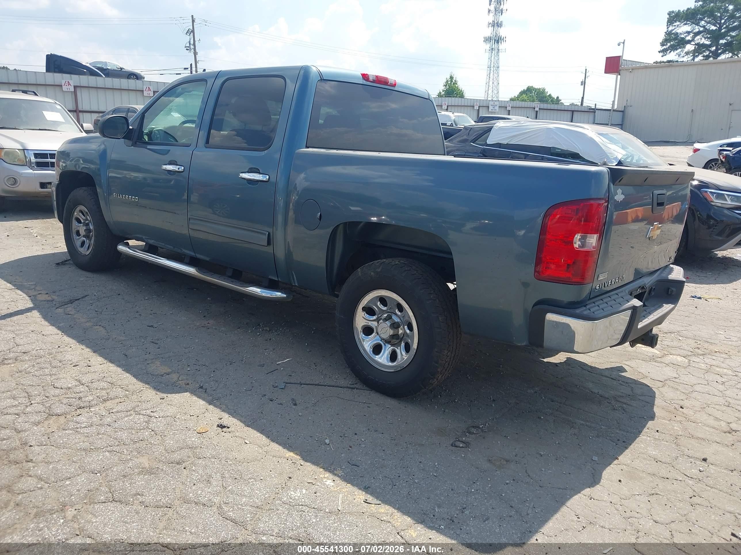 2010 Chevrolet Silverado 1500 Ls Бирюзовый vin: 3GCRCREA1AG131701