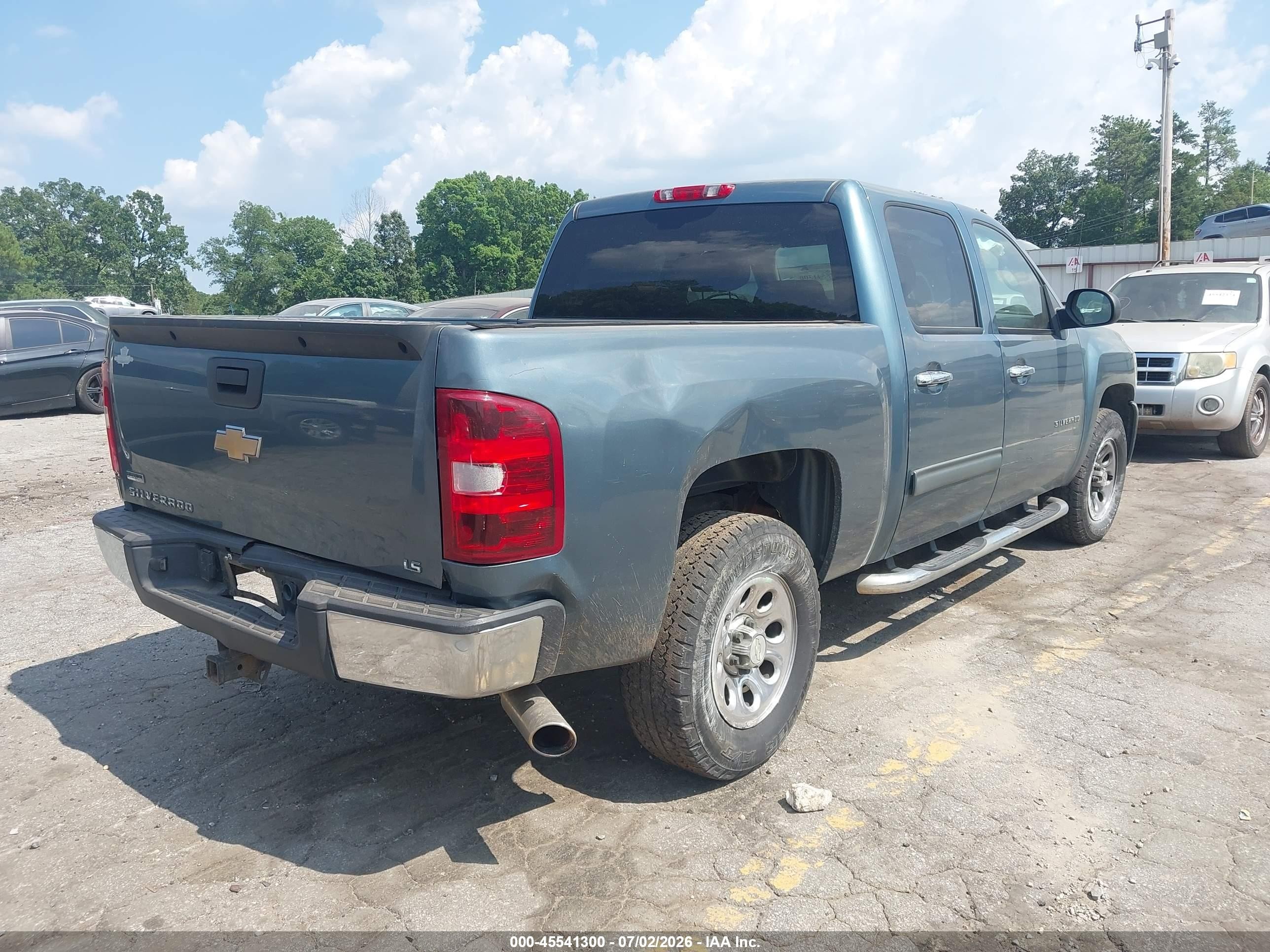 2010 Chevrolet Silverado 1500 Ls Бирюзовый vin: 3GCRCREA1AG131701