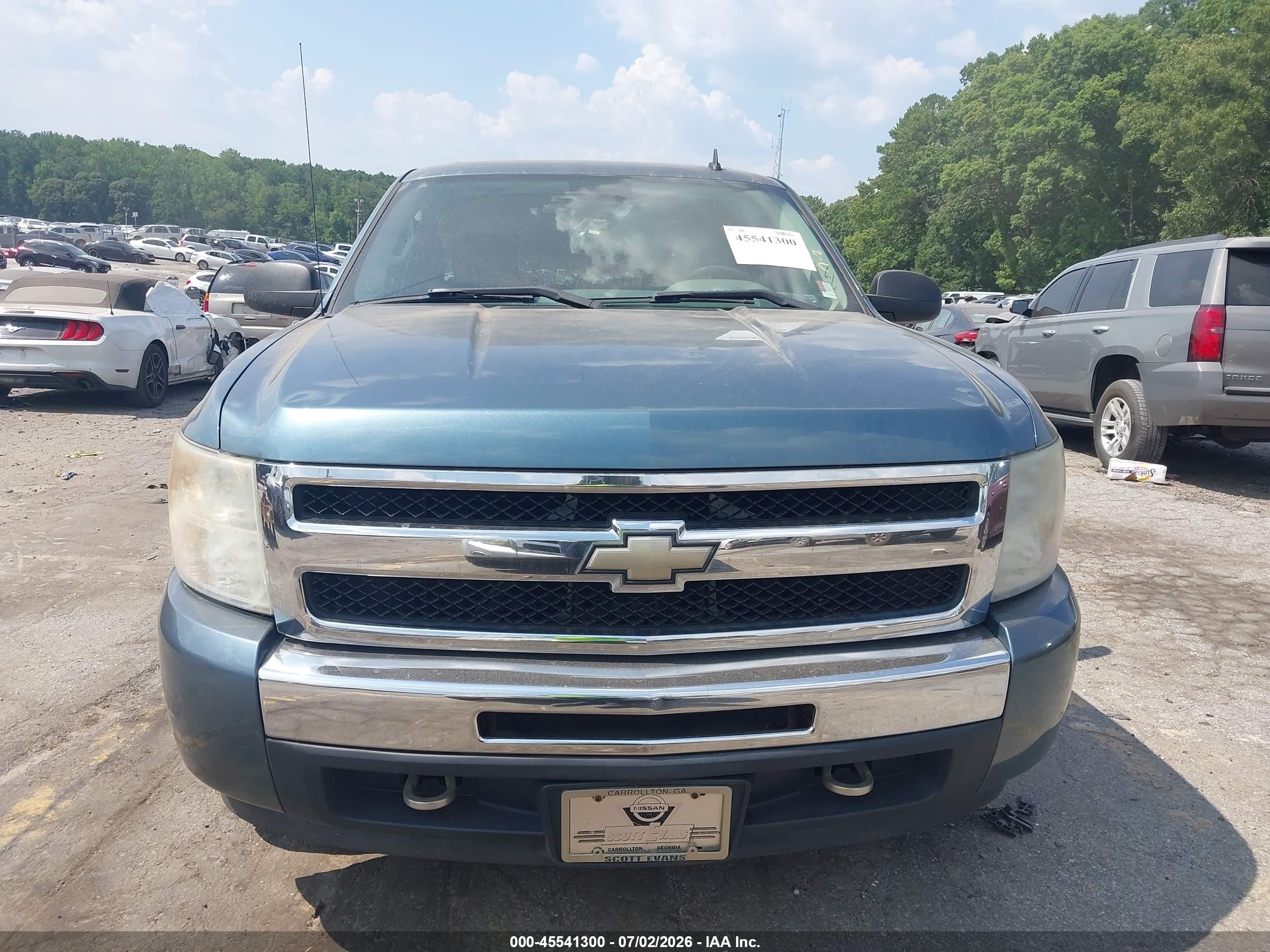 2010 Chevrolet Silverado 1500 Ls Бирюзовый vin: 3GCRCREA1AG131701