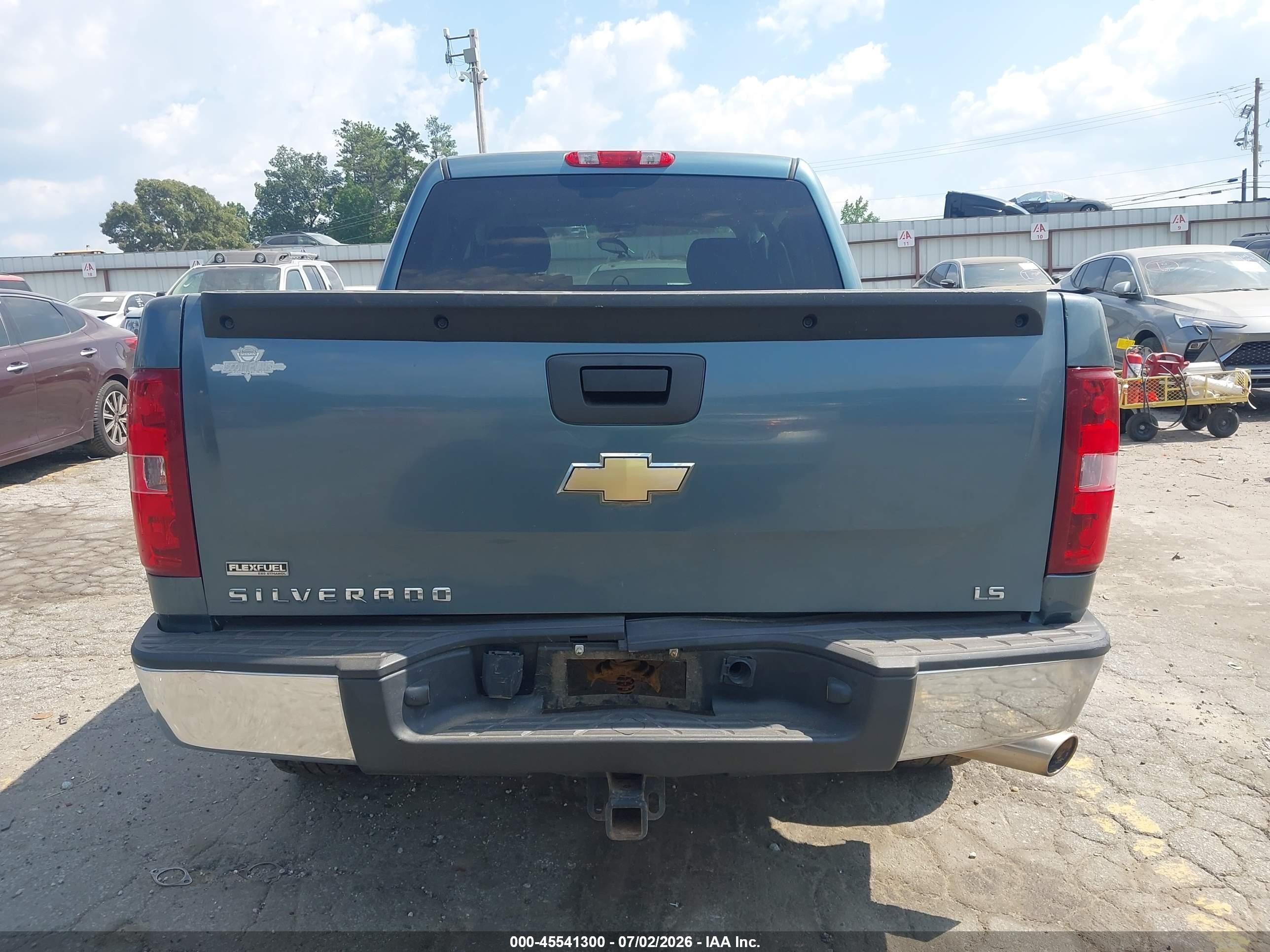 2010 Chevrolet Silverado 1500 Ls Бирюзовый vin: 3GCRCREA1AG131701
