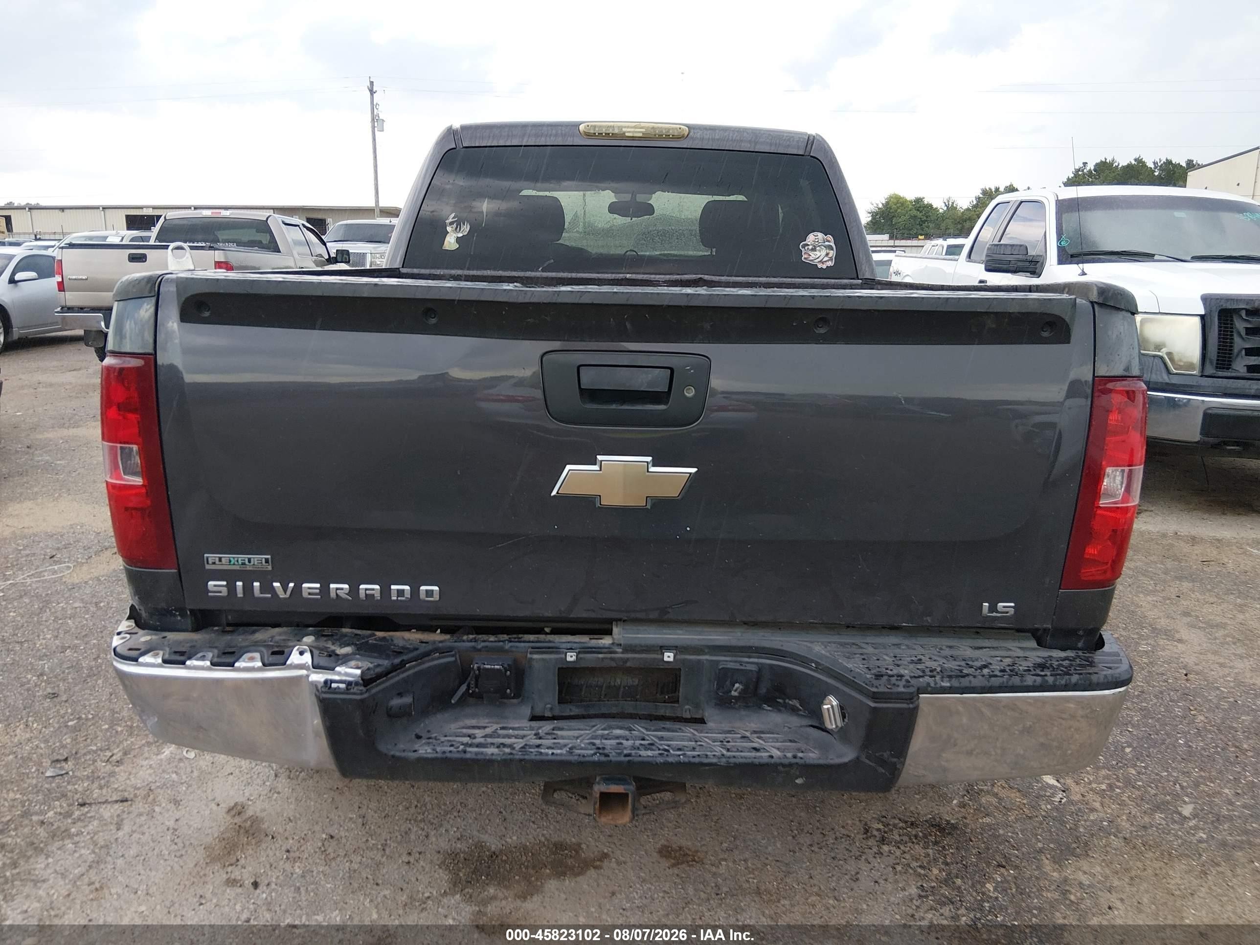 2010 Chevrolet Silverado 1500 Ls Gray vin: 3GCRCREA6AG222981