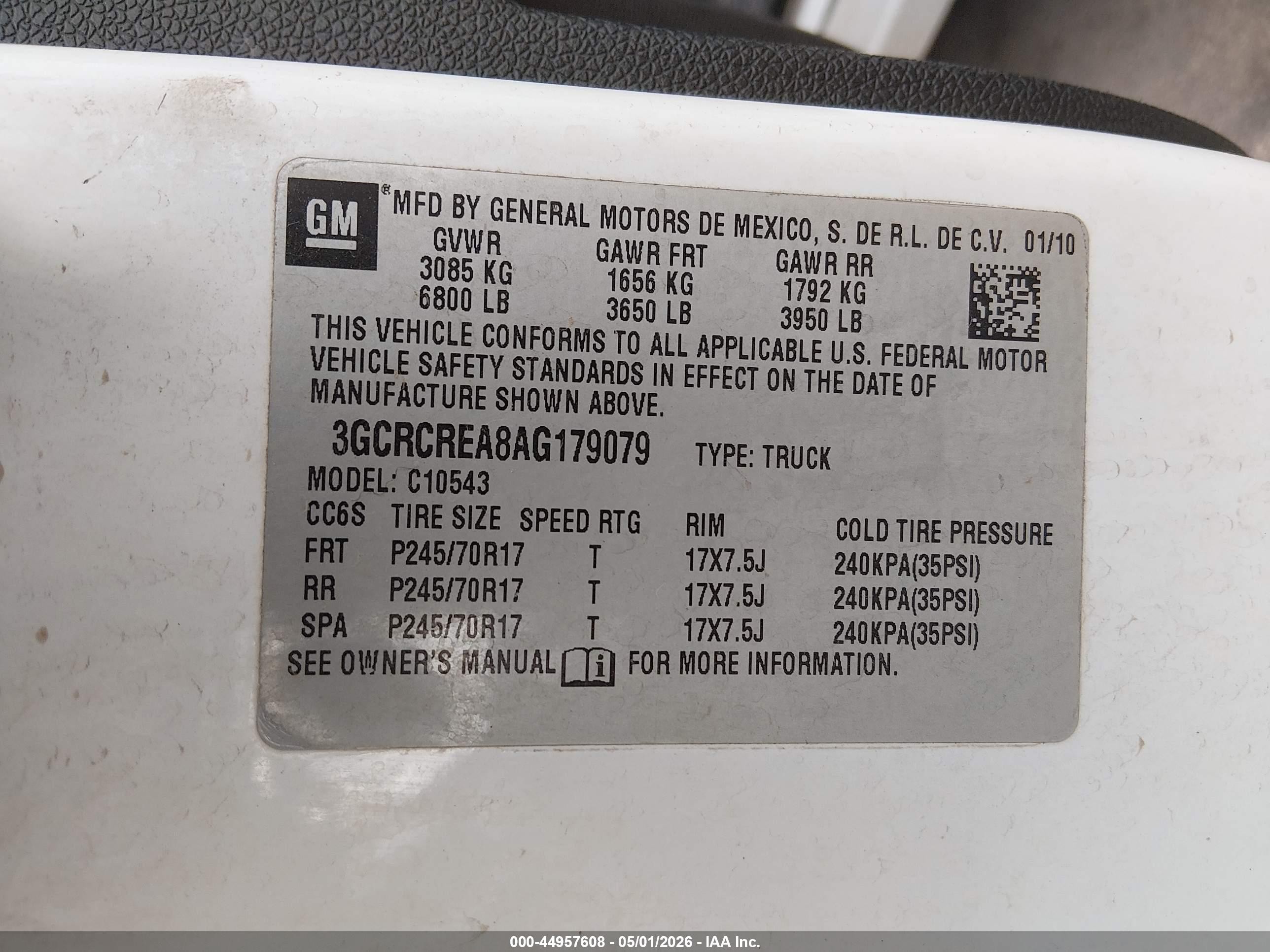 2010 Chevrolet Silverado 1500 Ls Белый vin: 3GCRCREA8AG179079