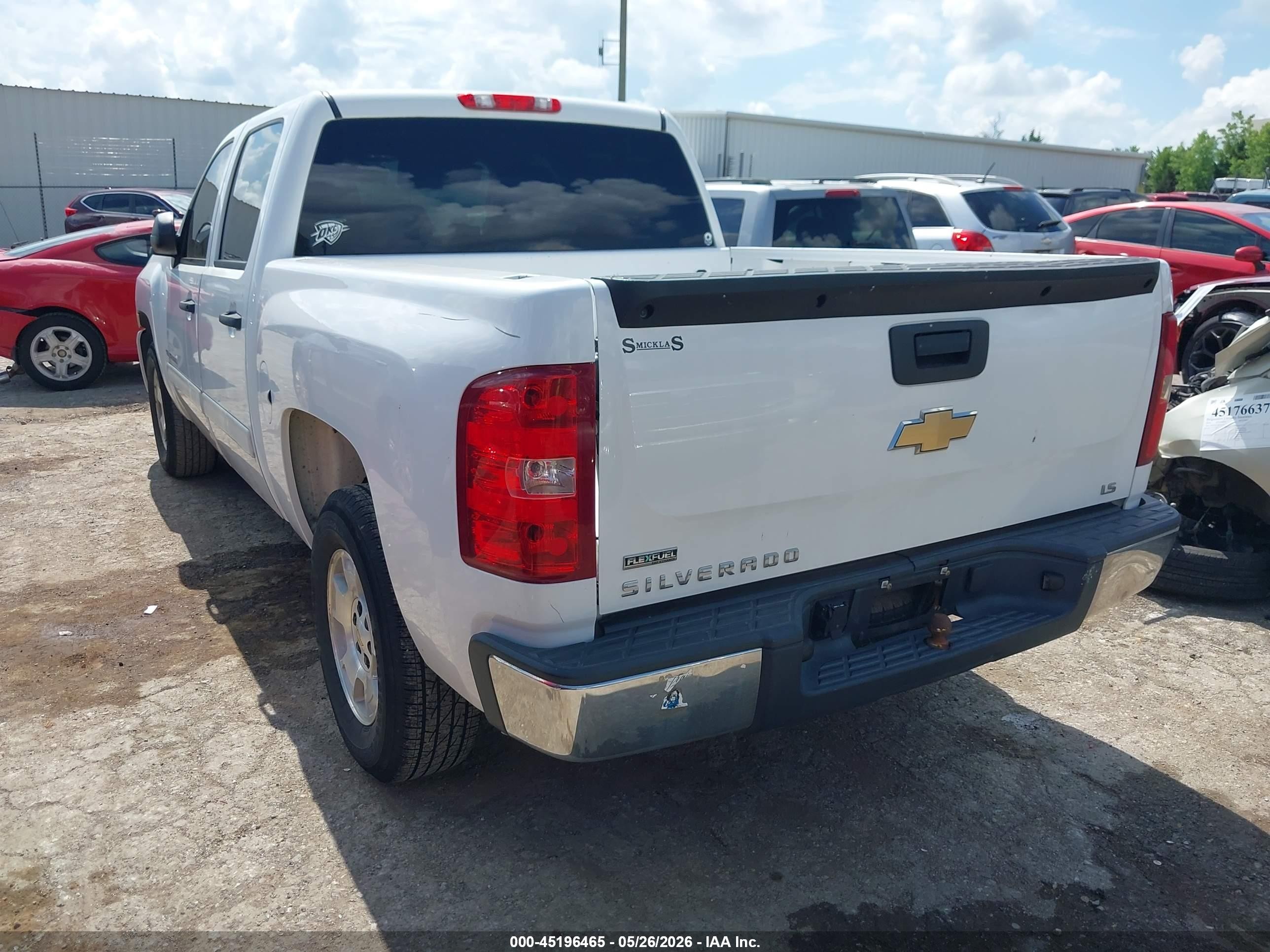 2010 Chevrolet Silverado 1500 Ls White vin: 3GCRCREA8AG203610