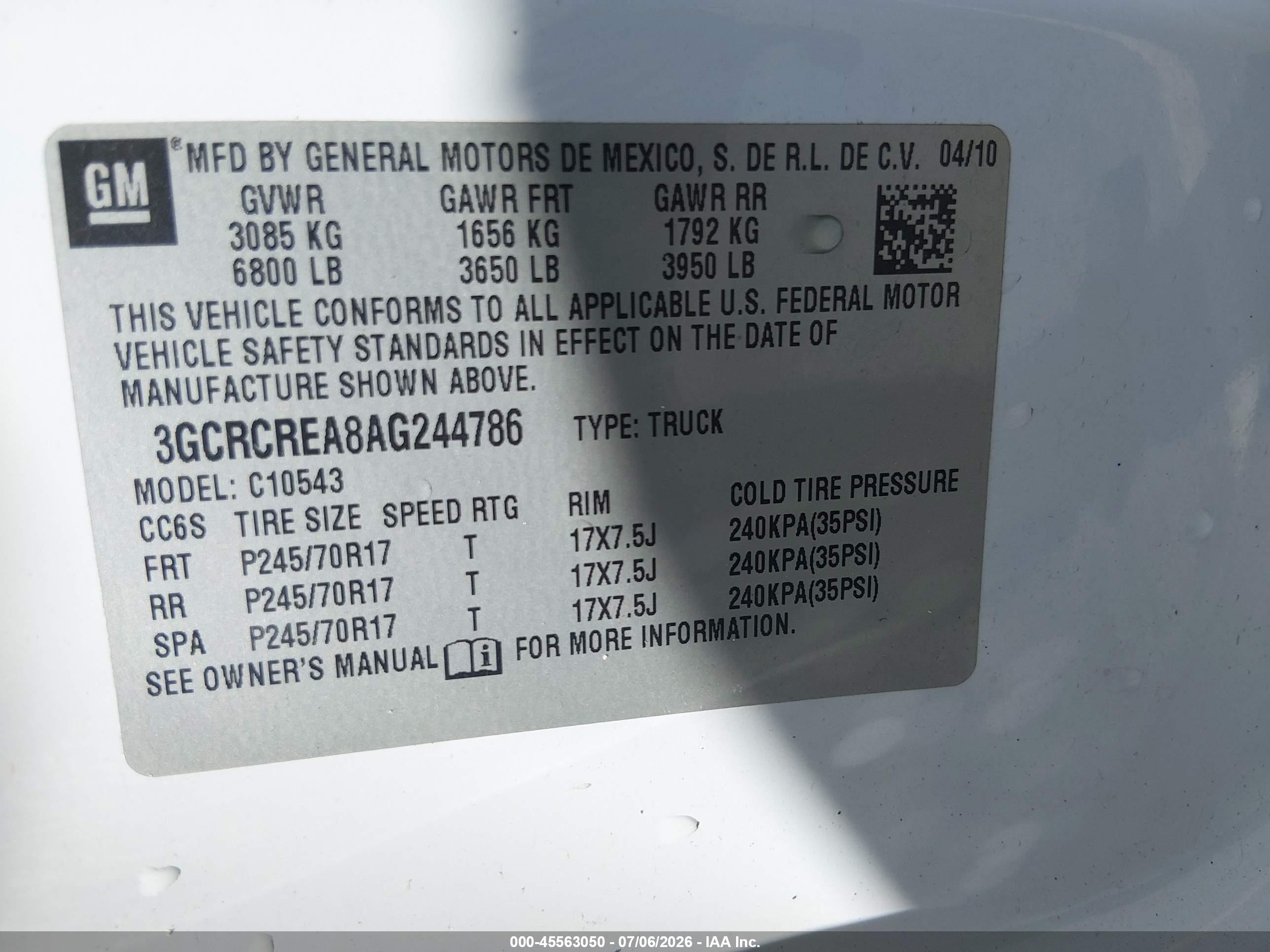 2010 Chevrolet Silverado 1500 Ls Белый vin: 3GCRCREA8AG244786