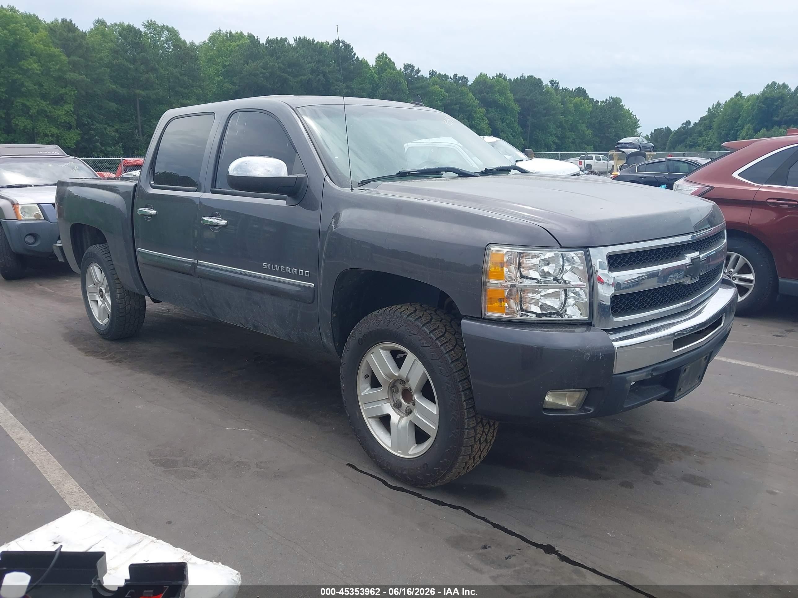 2010 Chevrolet Silverado 1500 Lt Black vin: 3GCRCSE01AG111544