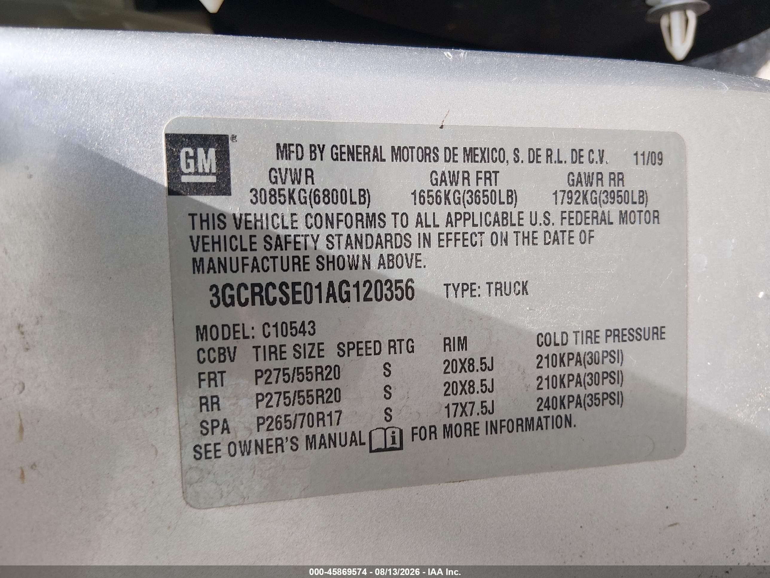 2010 Chevrolet Silverado 1500 Lt Silver vin: 3GCRCSE01AG120356
