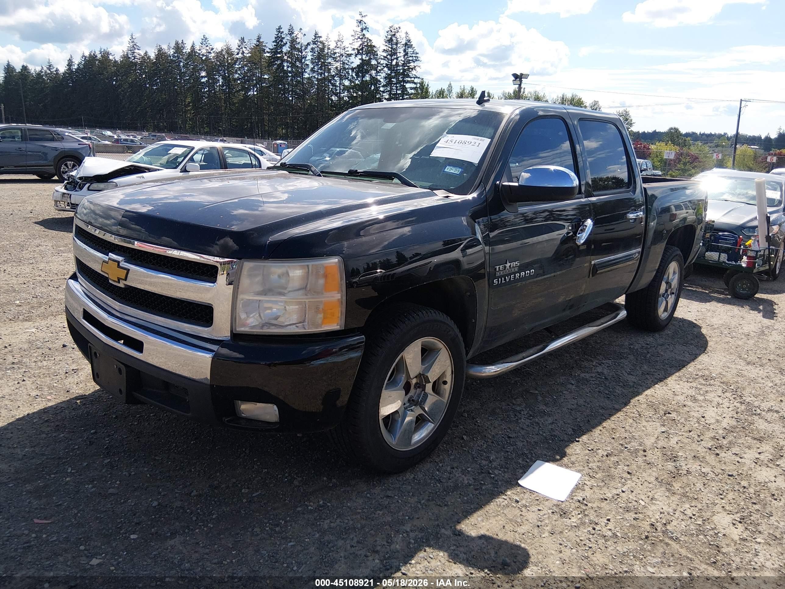 2010 Chevrolet Silverado 1500 Lt Black vin: 3GCRCSE01AG165488