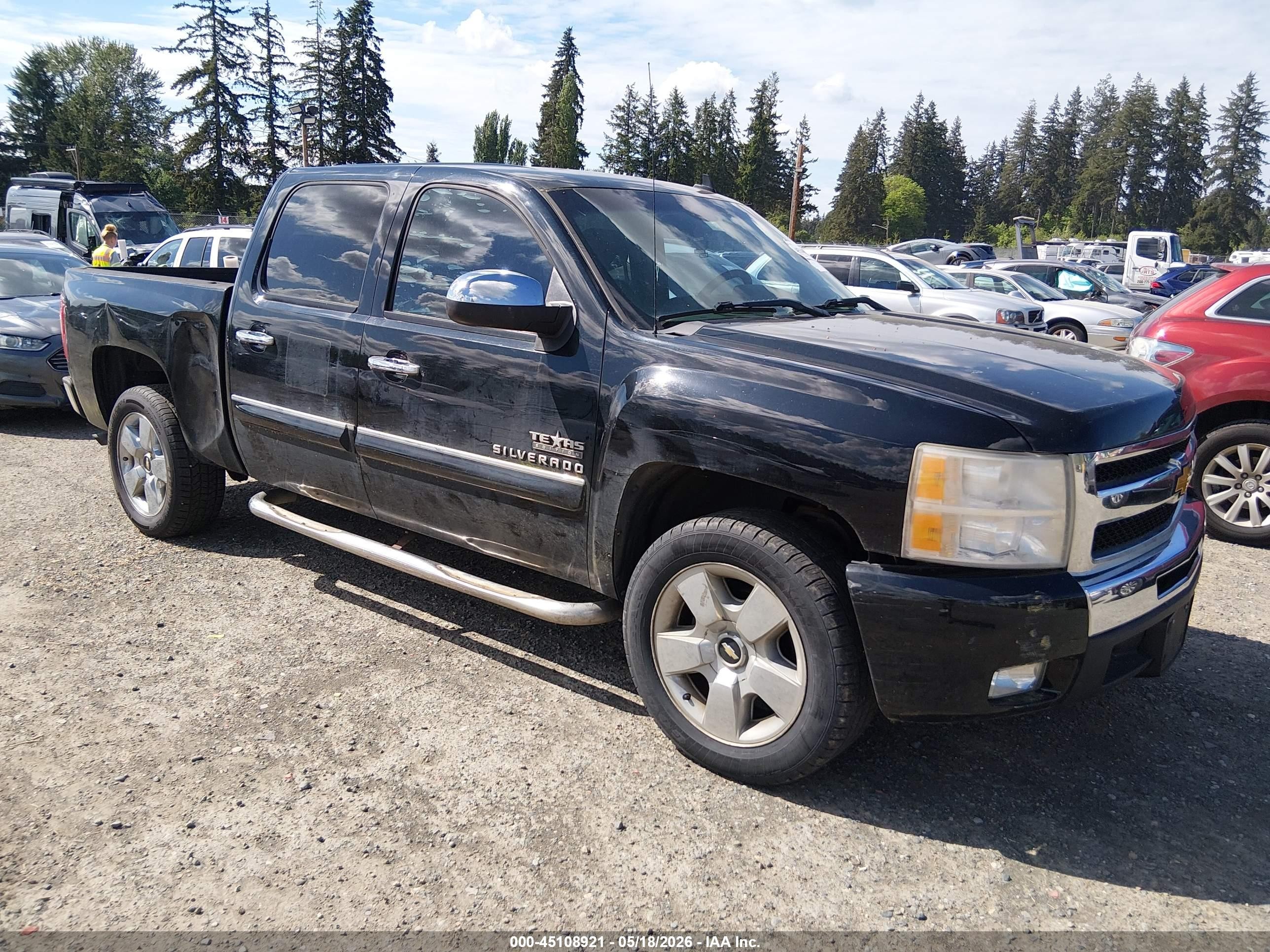 2010 Chevrolet Silverado 1500 Lt Black vin: 3GCRCSE01AG165488