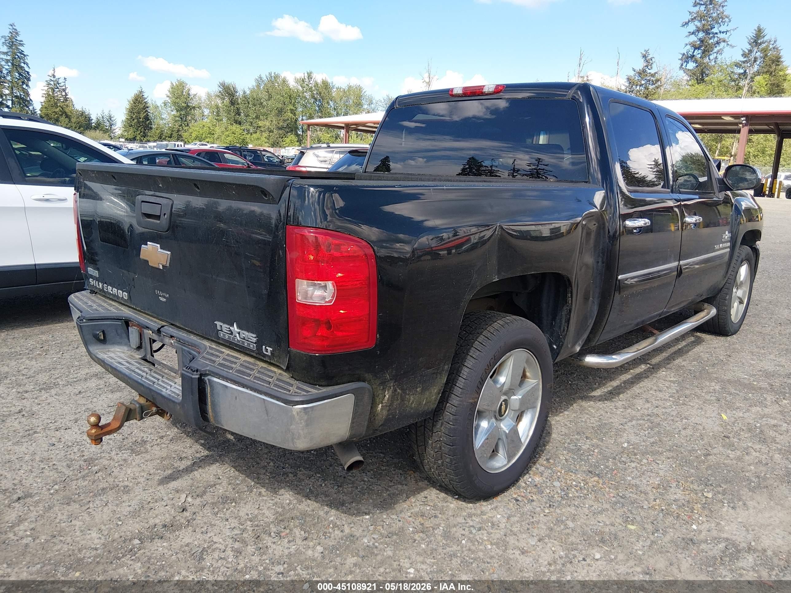 2010 Chevrolet Silverado 1500 Lt Black vin: 3GCRCSE01AG165488
