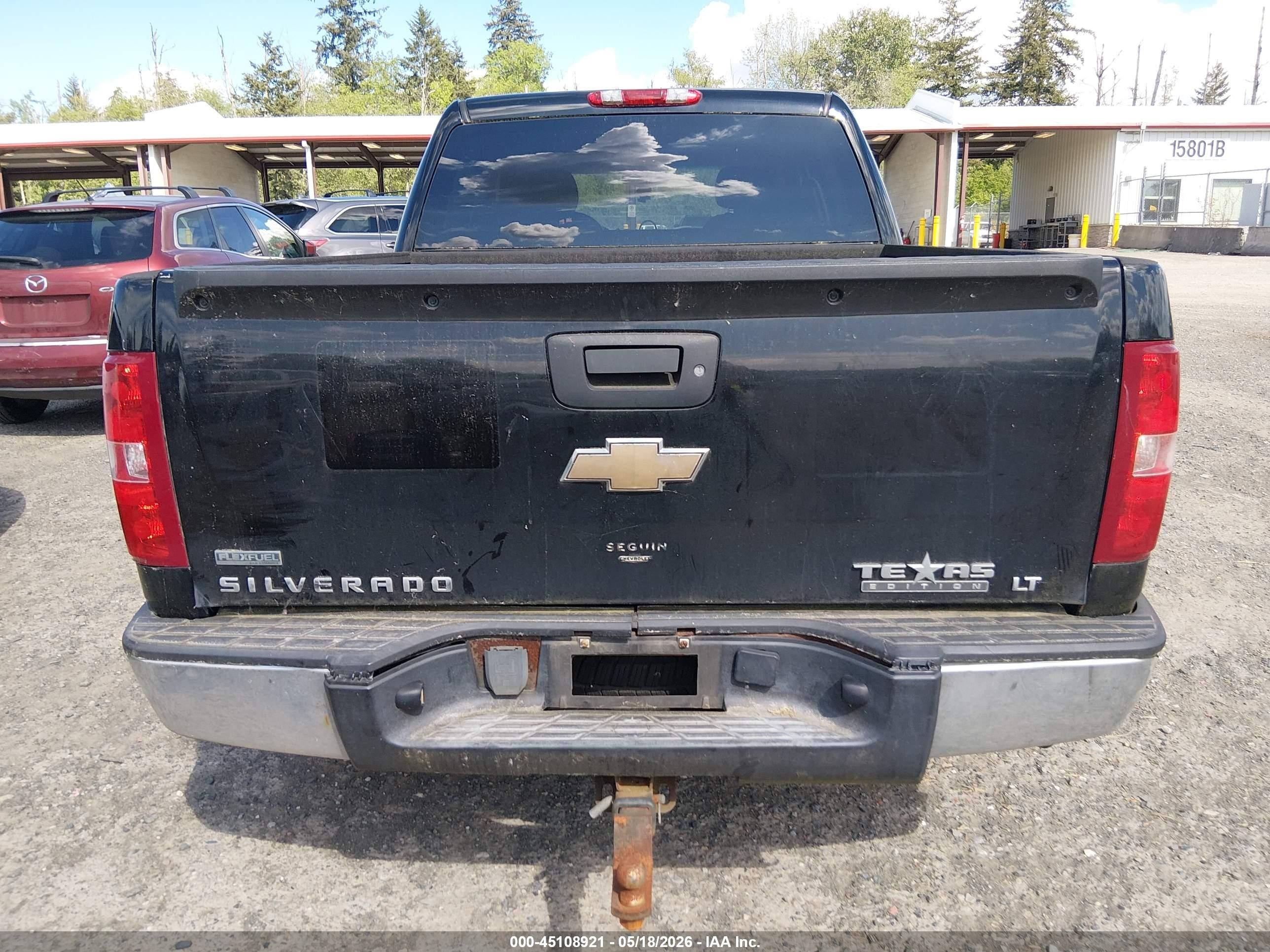 2010 Chevrolet Silverado 1500 Lt Black vin: 3GCRCSE01AG165488