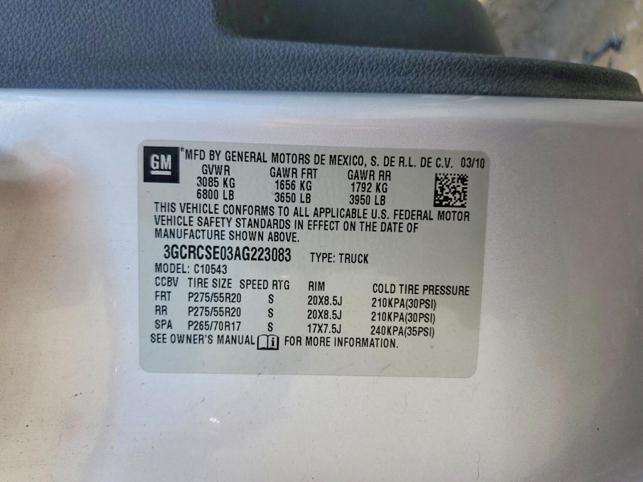 2010 Chevrolet Silverado C1500 Lt Silver vin: 3GCRCSE03AG223083