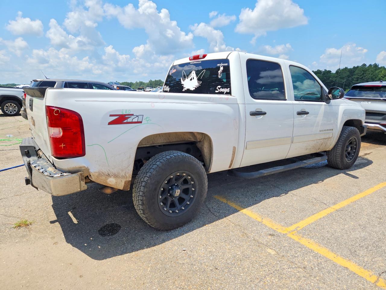 2010 Chevrolet Silverado C1500 Lt White vin: 3GCRCSE05AG221934