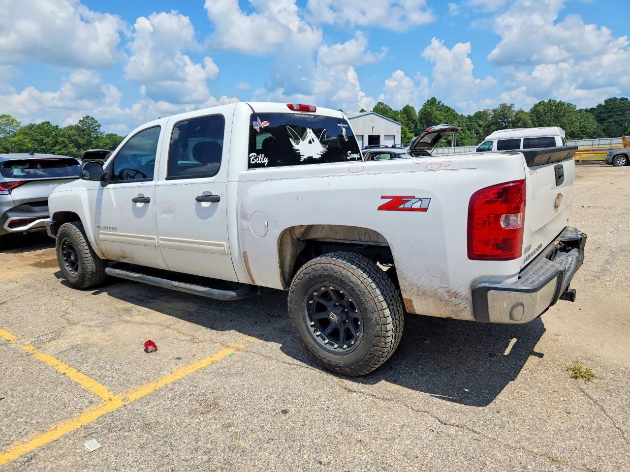 2010 Chevrolet Silverado C1500 Lt White vin: 3GCRCSE05AG221934