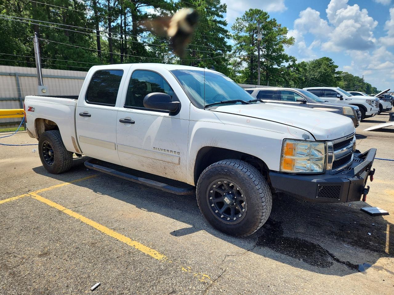 2010 Chevrolet Silverado C1500 Lt White vin: 3GCRCSE05AG221934