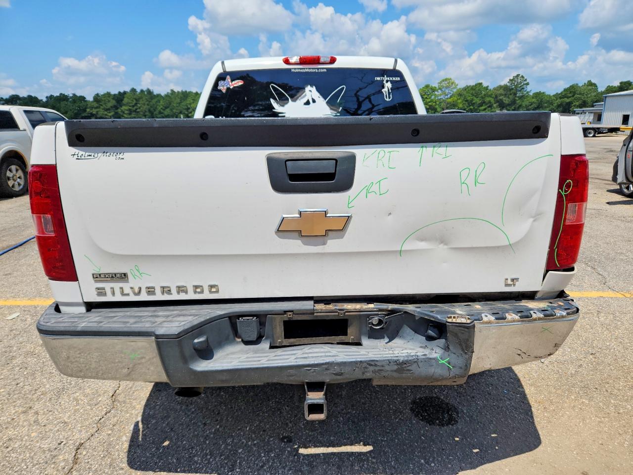 2010 Chevrolet Silverado C1500 Lt White vin: 3GCRCSE05AG221934