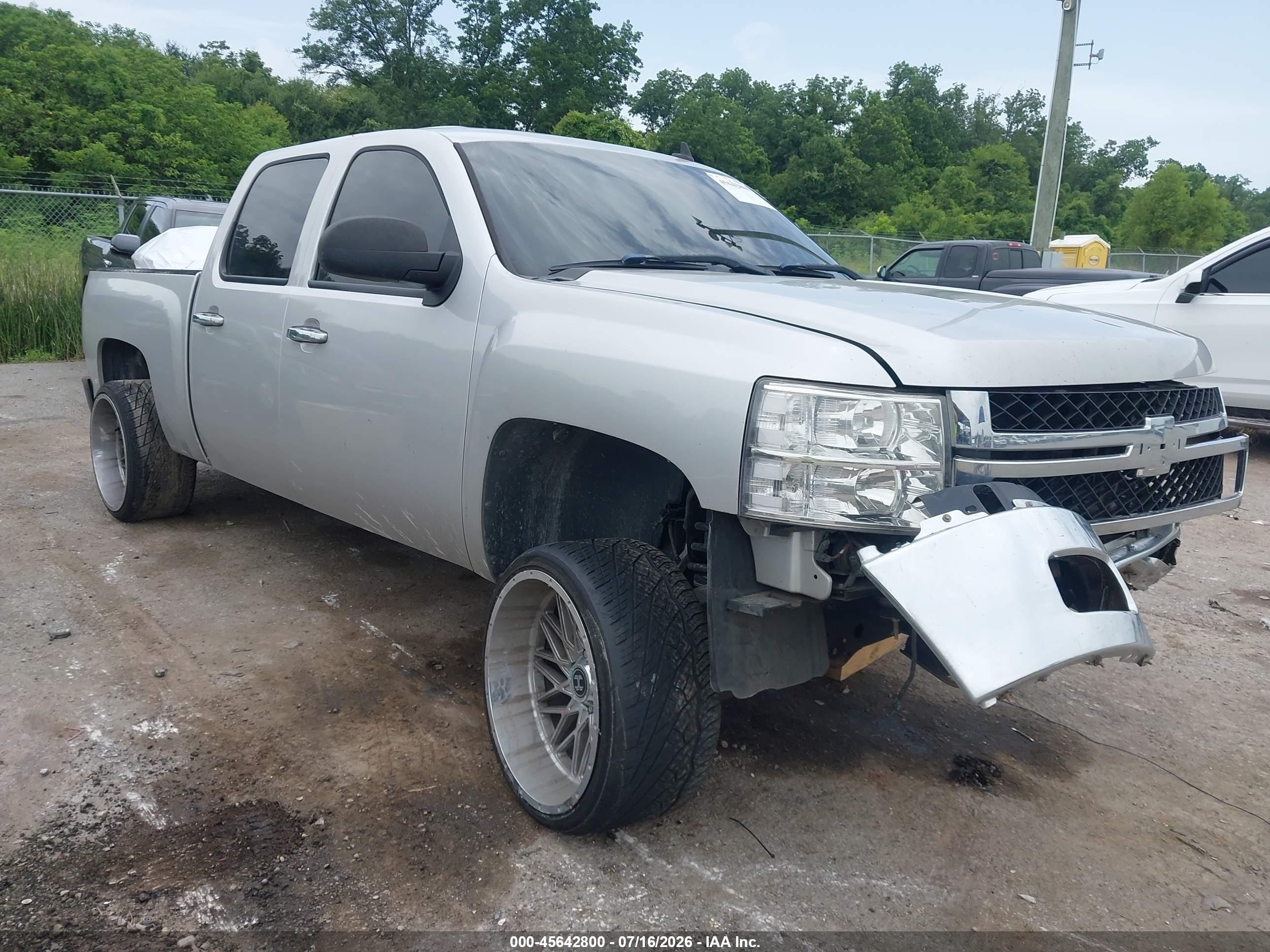 2010 Chevrolet Silverado 1500 Lt Silver vin: 3GCRCSE05AG263603