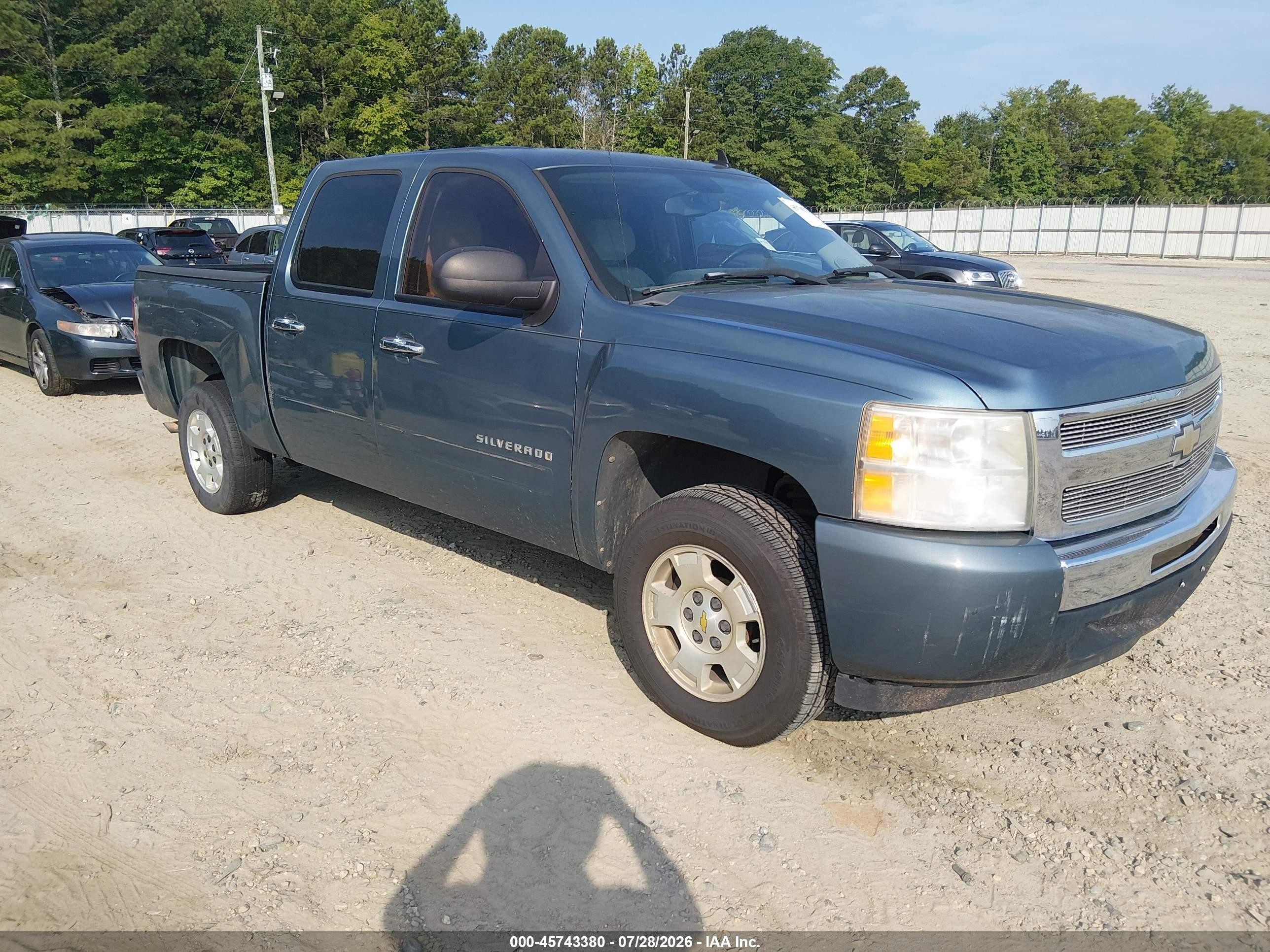 2010 Chevrolet Silverado 1500 Lt Light Blue vin: 3GCRCSE08AG175516