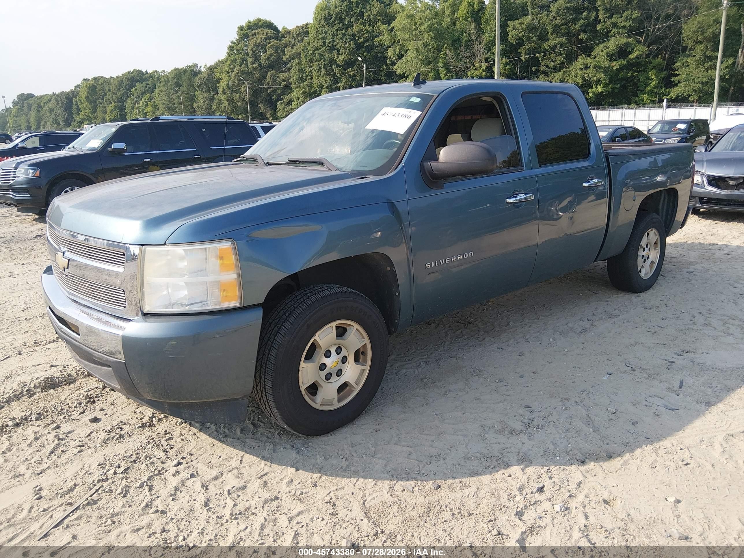 2010 Chevrolet Silverado 1500 Lt Light Blue vin: 3GCRCSE08AG175516