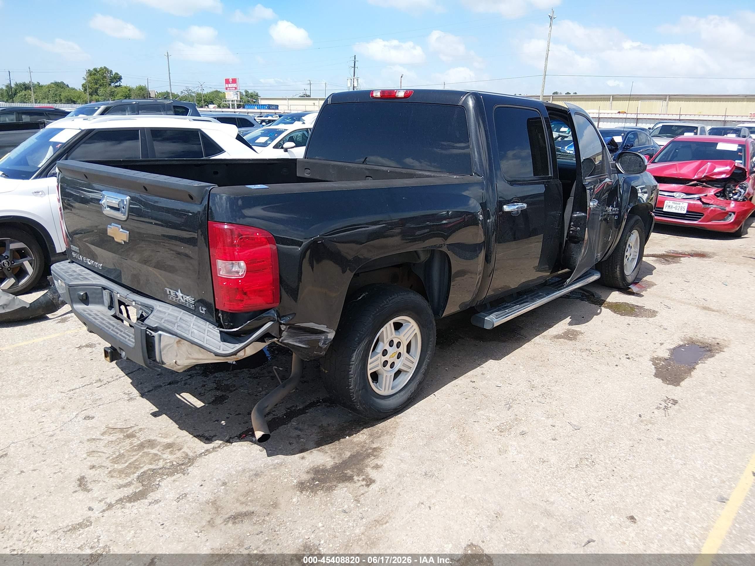 2010 Chevrolet Silverado 1500 Lt Black vin: 3GCRCSE08AG184314