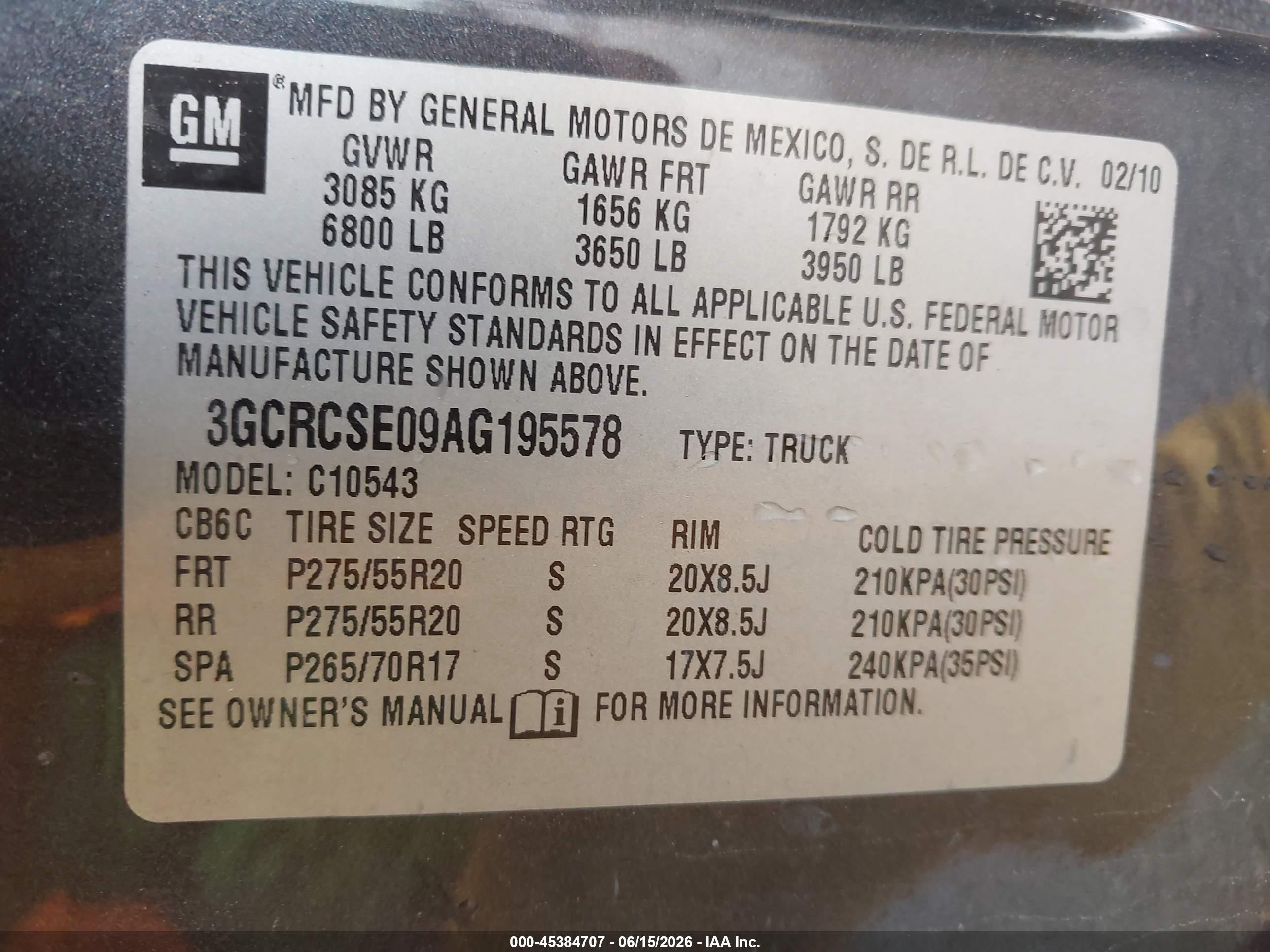 2010 Chevrolet Silverado 1500 Lt Gray vin: 3GCRCSE09AG195578