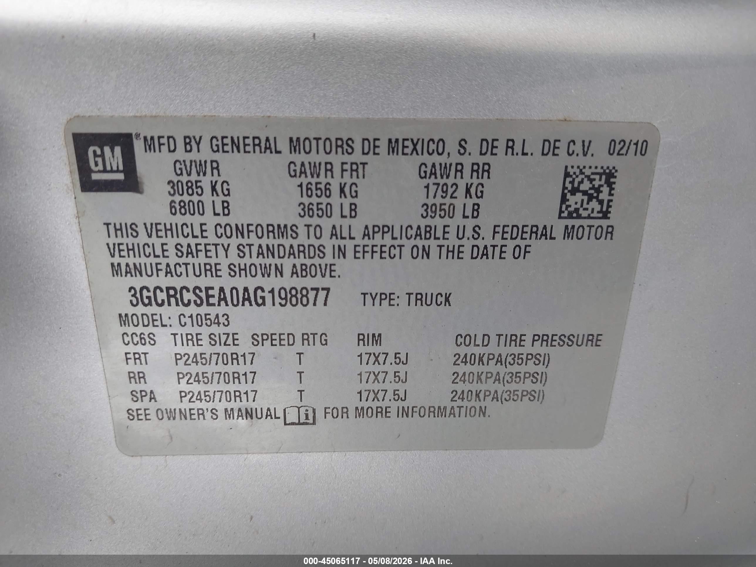 2010 Chevrolet Silverado 1500 Lt Silver vin: 3GCRCSEA0AG198877