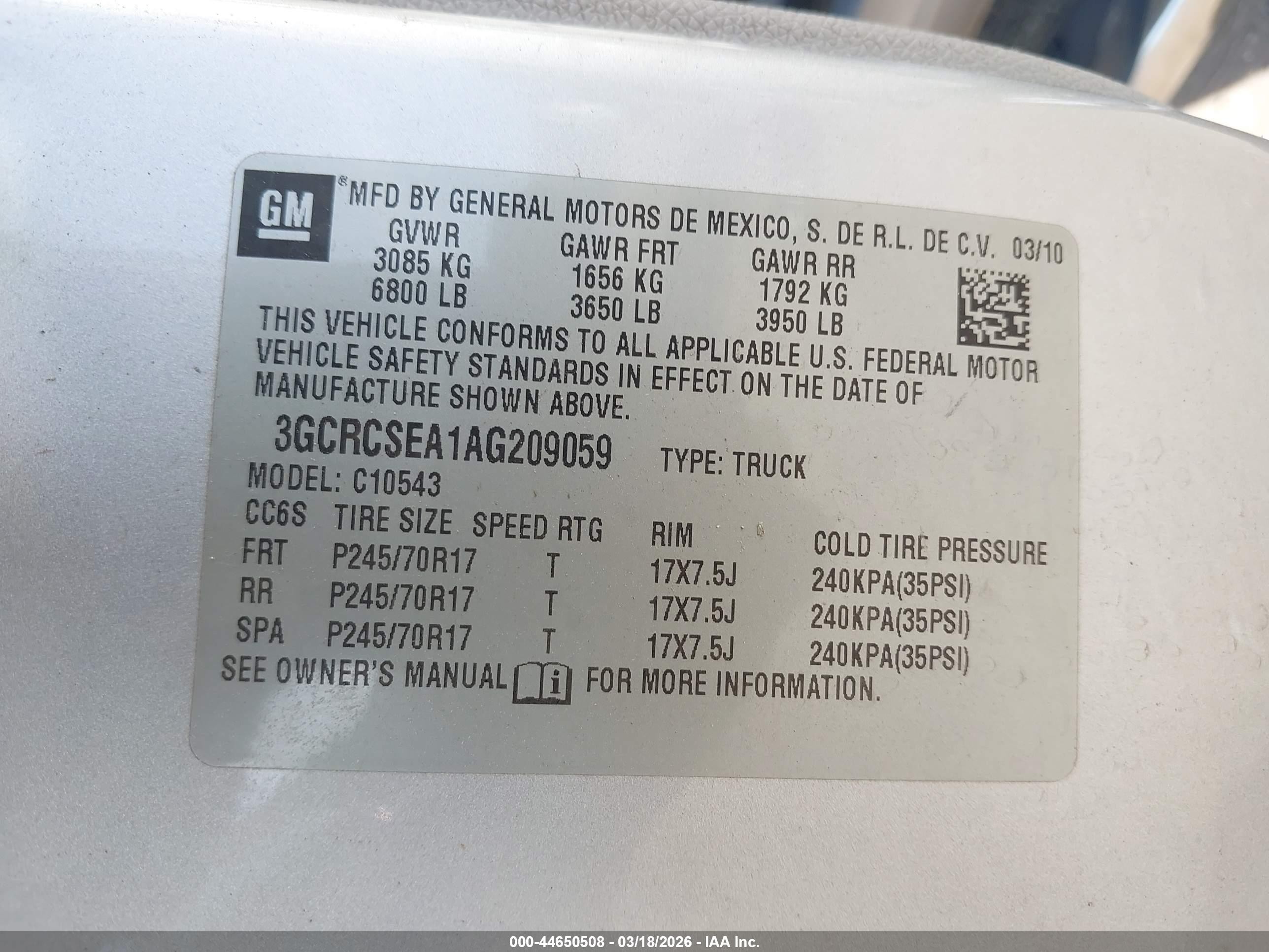 2010 Chevrolet Silverado 1500 Lt Серебряный vin: 3GCRCSEA1AG209059