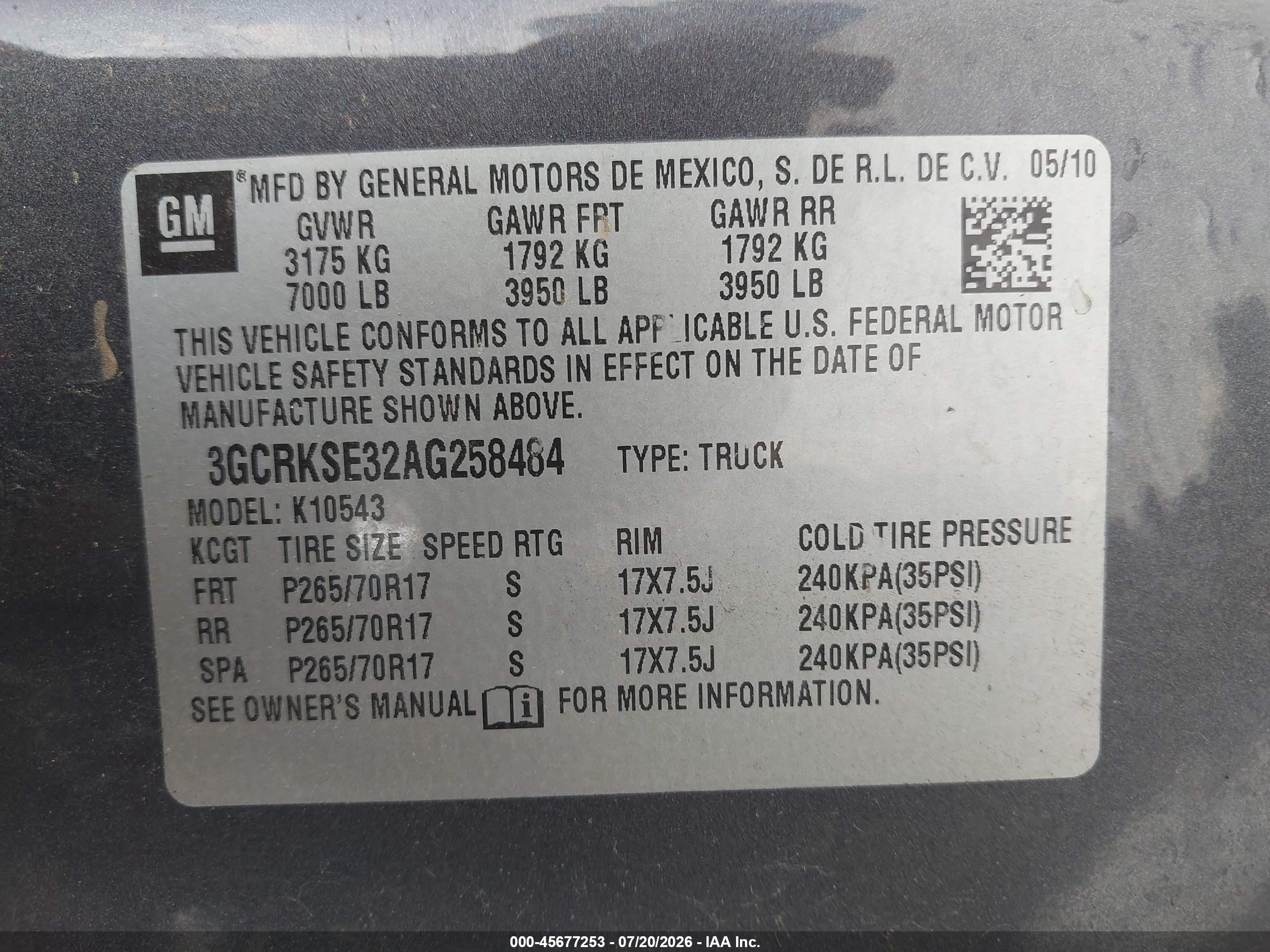 2010 Chevrolet Silverado 1500 Lt Gray vin: 3GCRKSE32AG258484