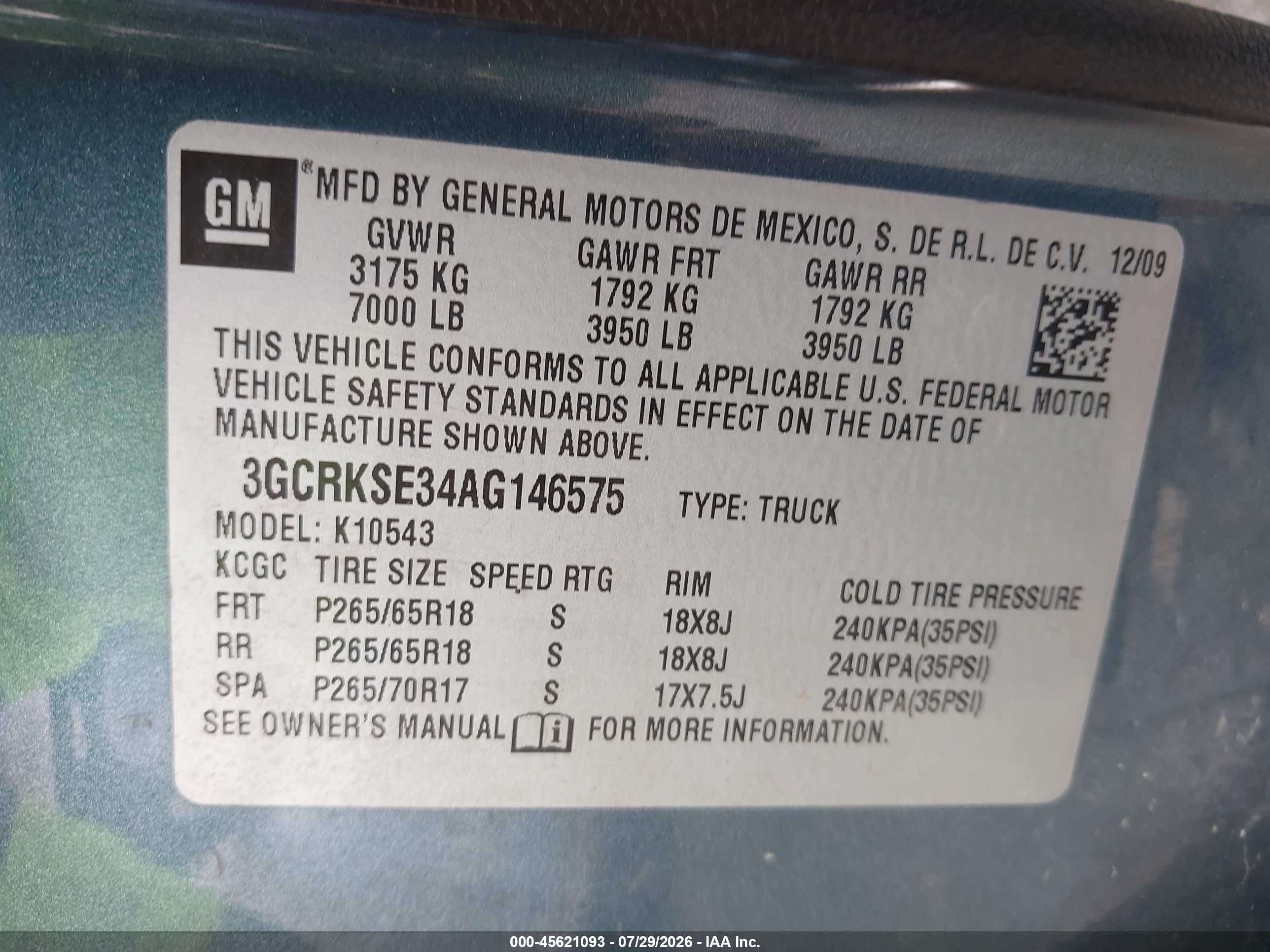 2010 Chevrolet Silverado 1500 Lt Синий vin: 3GCRKSE34AG146575