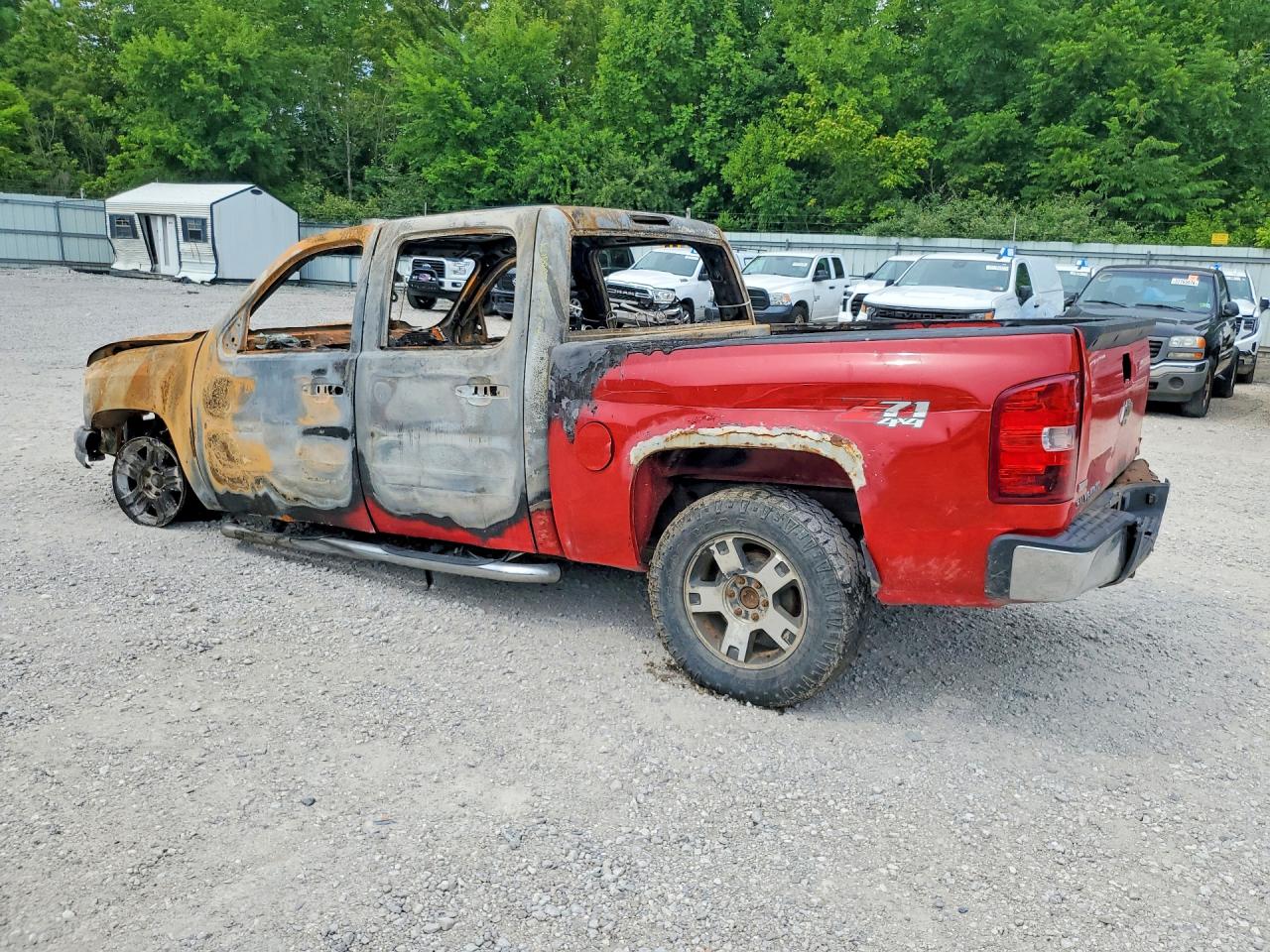 2010 Chevrolet Silverado K1500 Lt Red vin: 3GCRKSE38AG286497