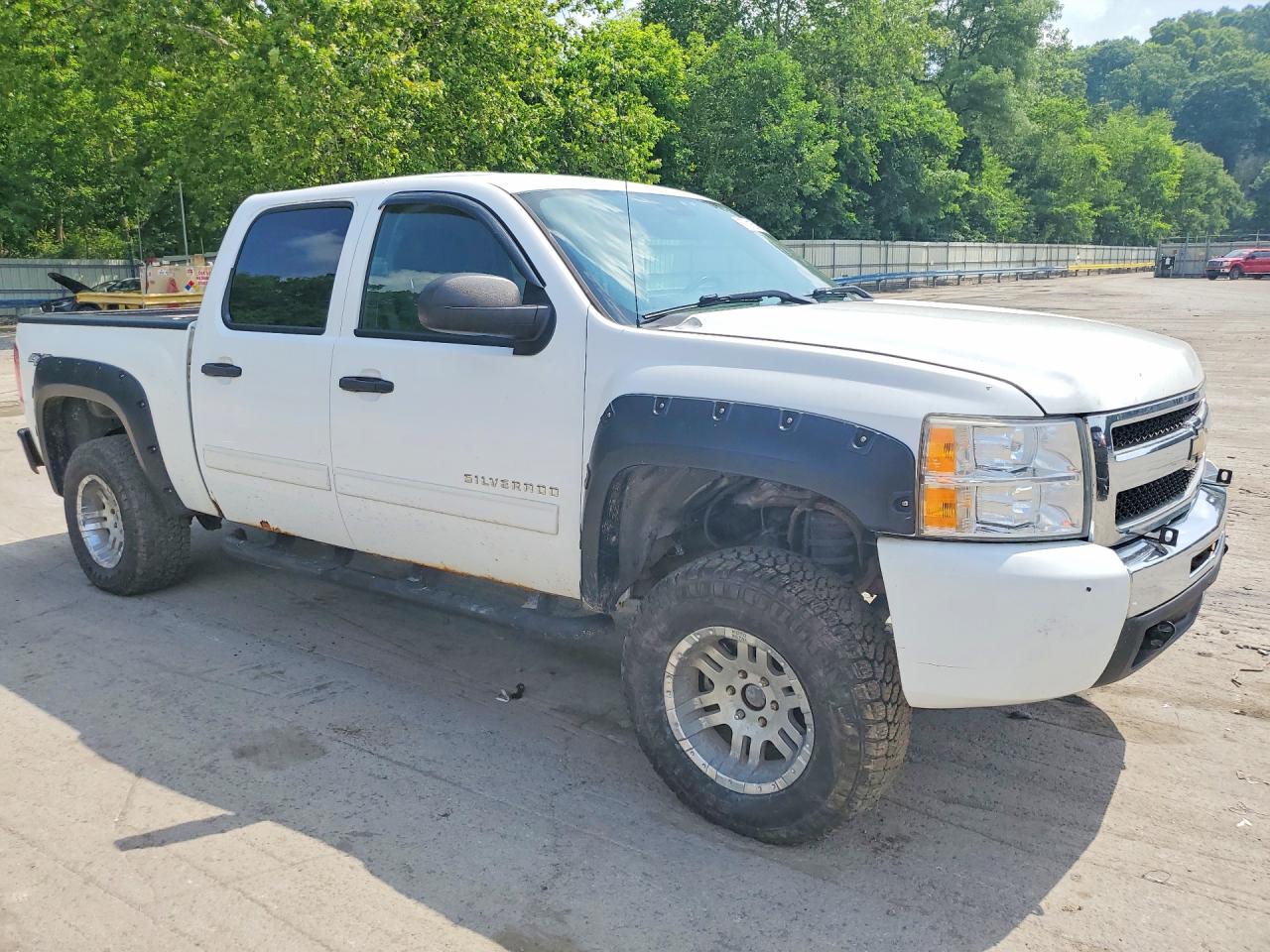 2010 Chevrolet Silverado K1500 Lt White vin: 3GCRKSE3XAG149884