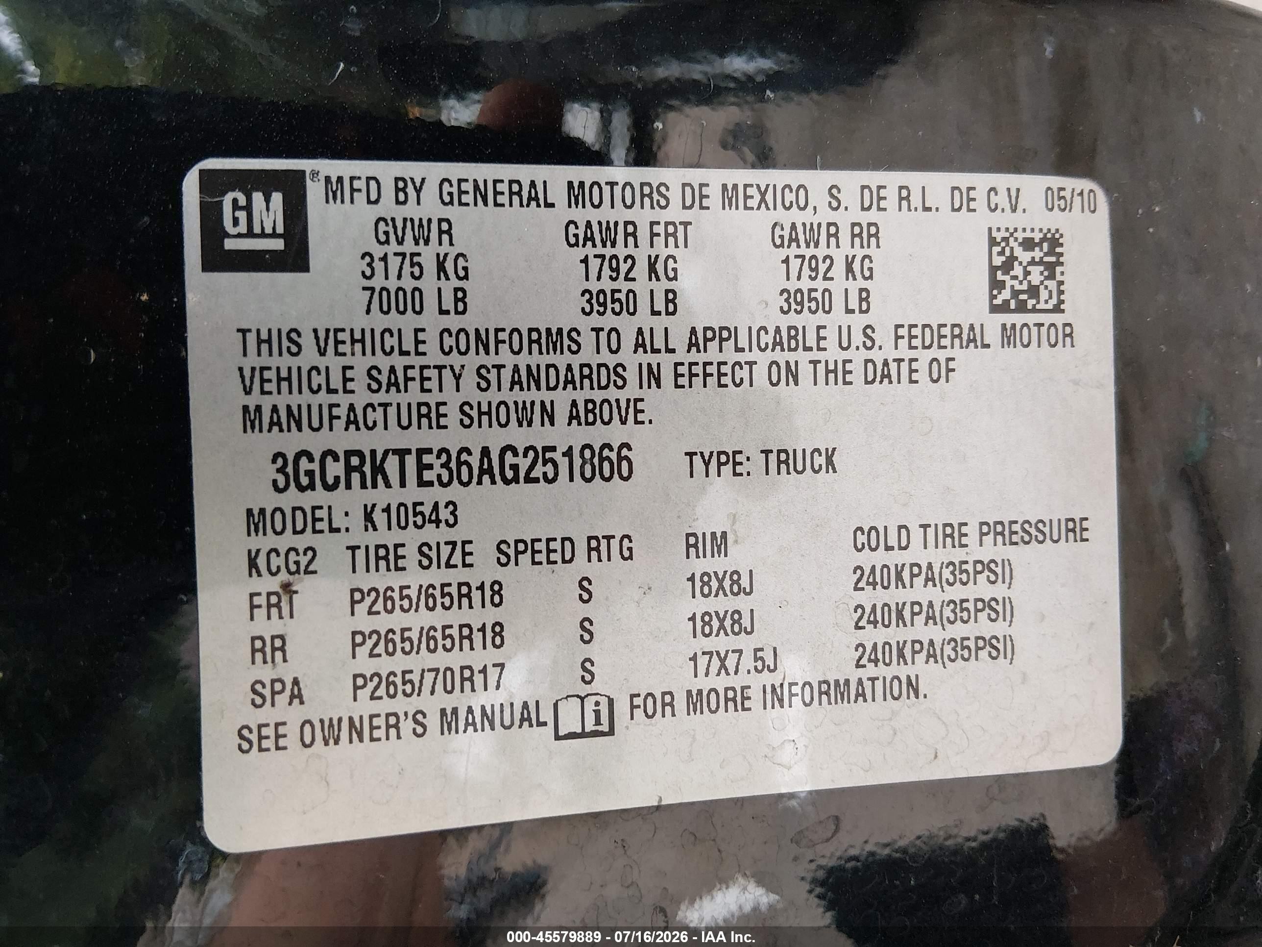 2010 Chevrolet Silverado 1500 Ltz Black vin: 3GCRKTE36AG251866