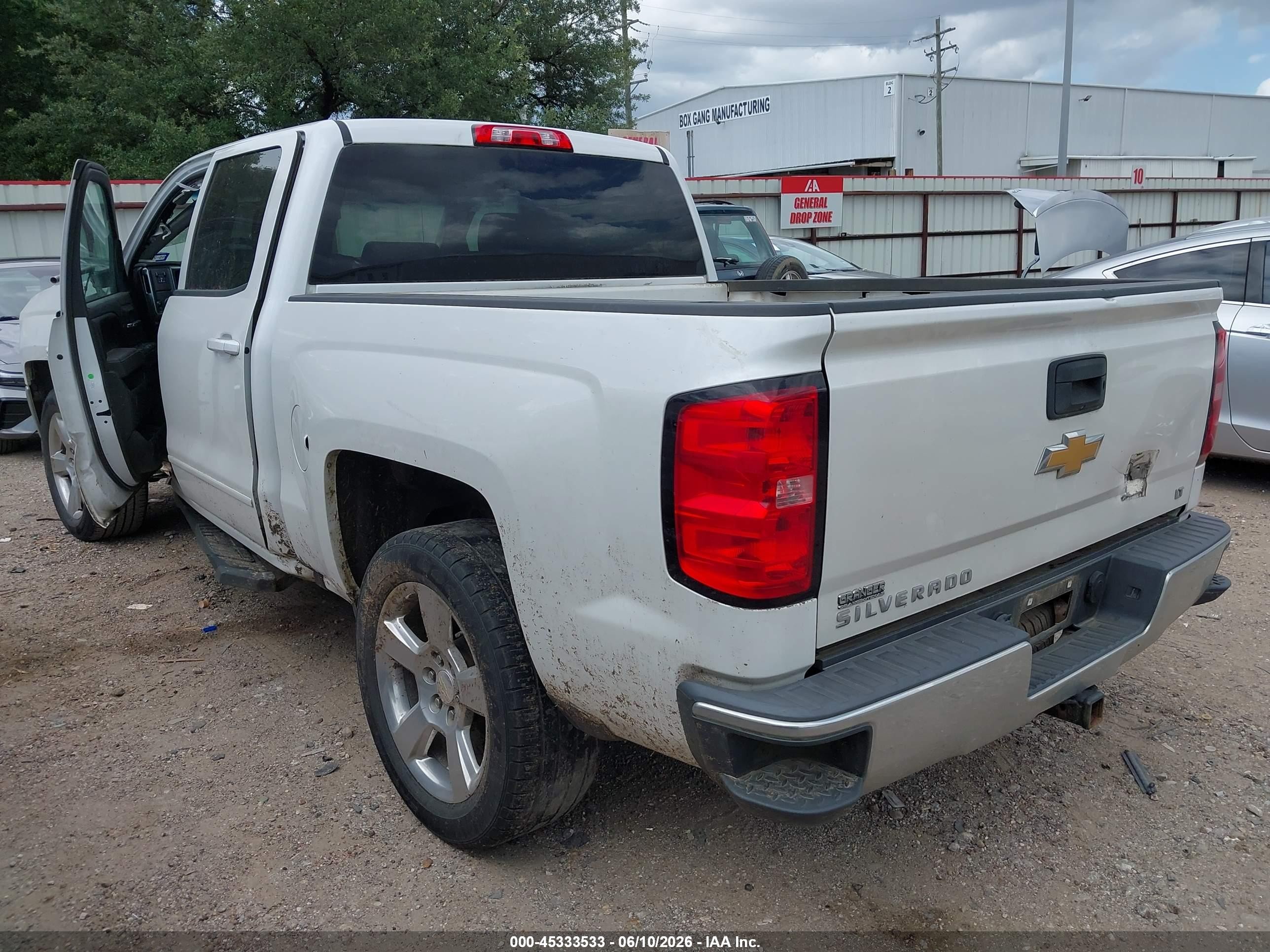 2017 Chevrolet Silverado 1500 Lt White vin: 3GCUCREC6HG230780