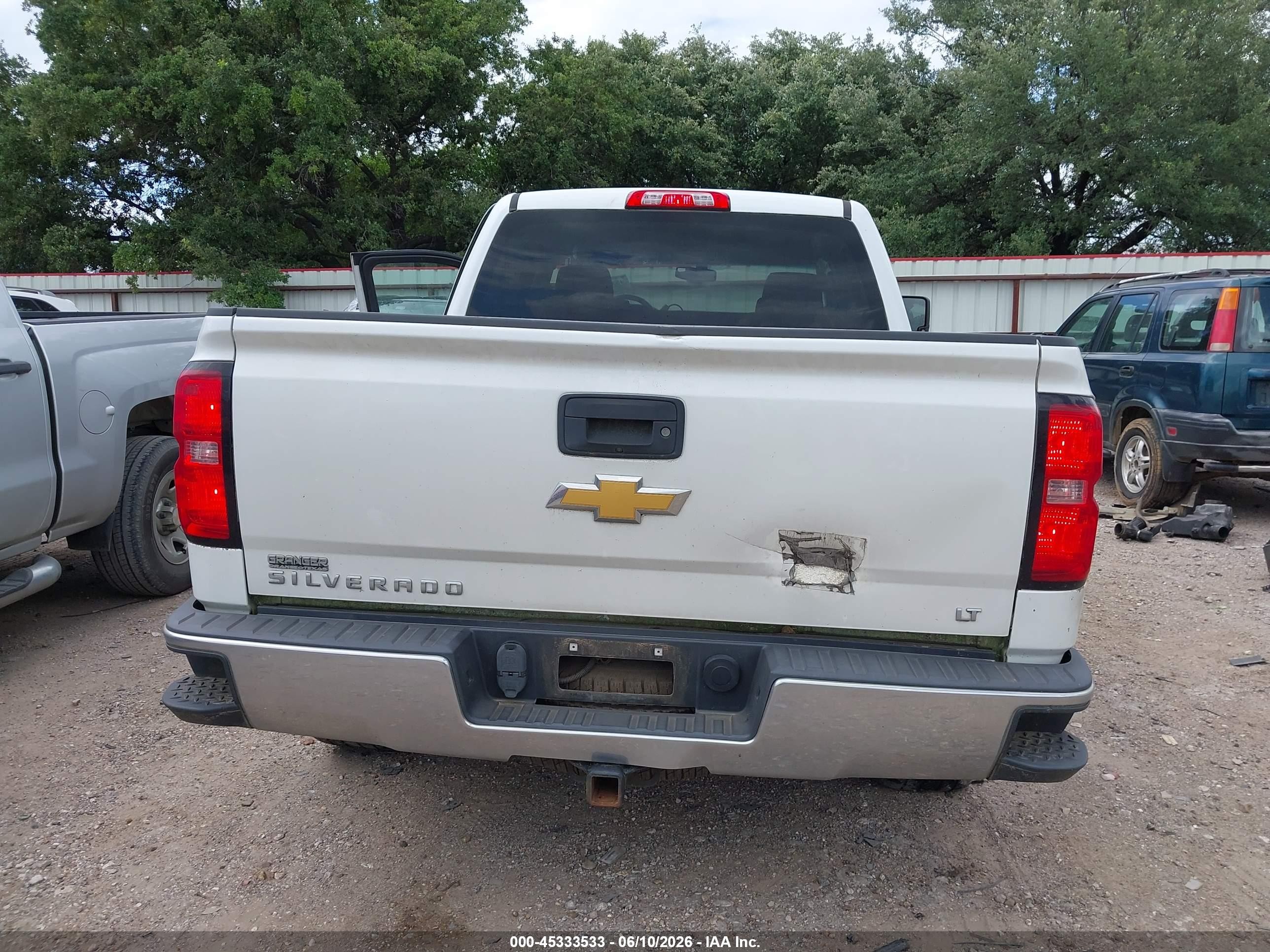 2017 Chevrolet Silverado 1500 Lt White vin: 3GCUCREC6HG230780