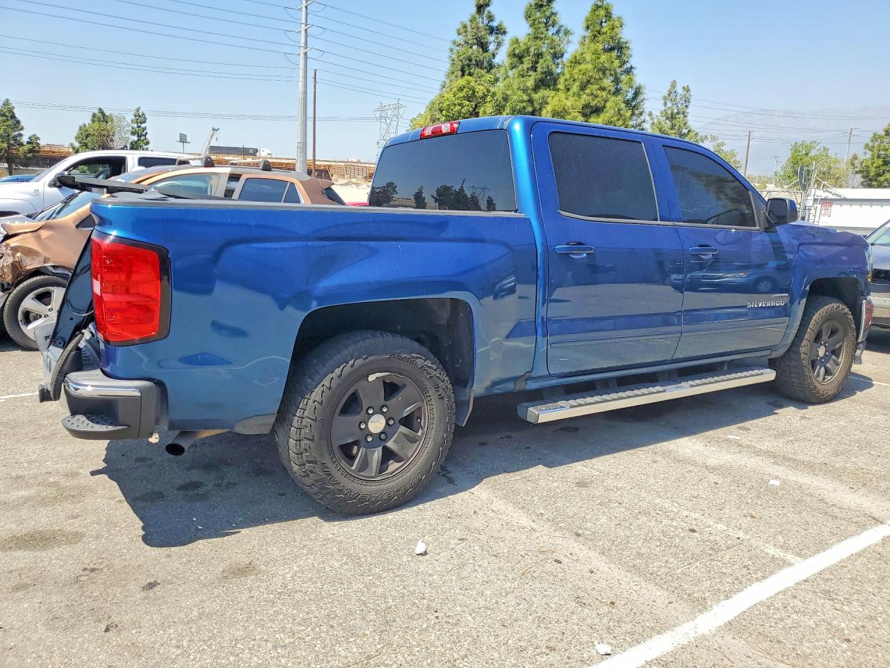 2018 Chevrolet Silverado C1500 Lt Blue vin: 3GCUCRER8JG409705