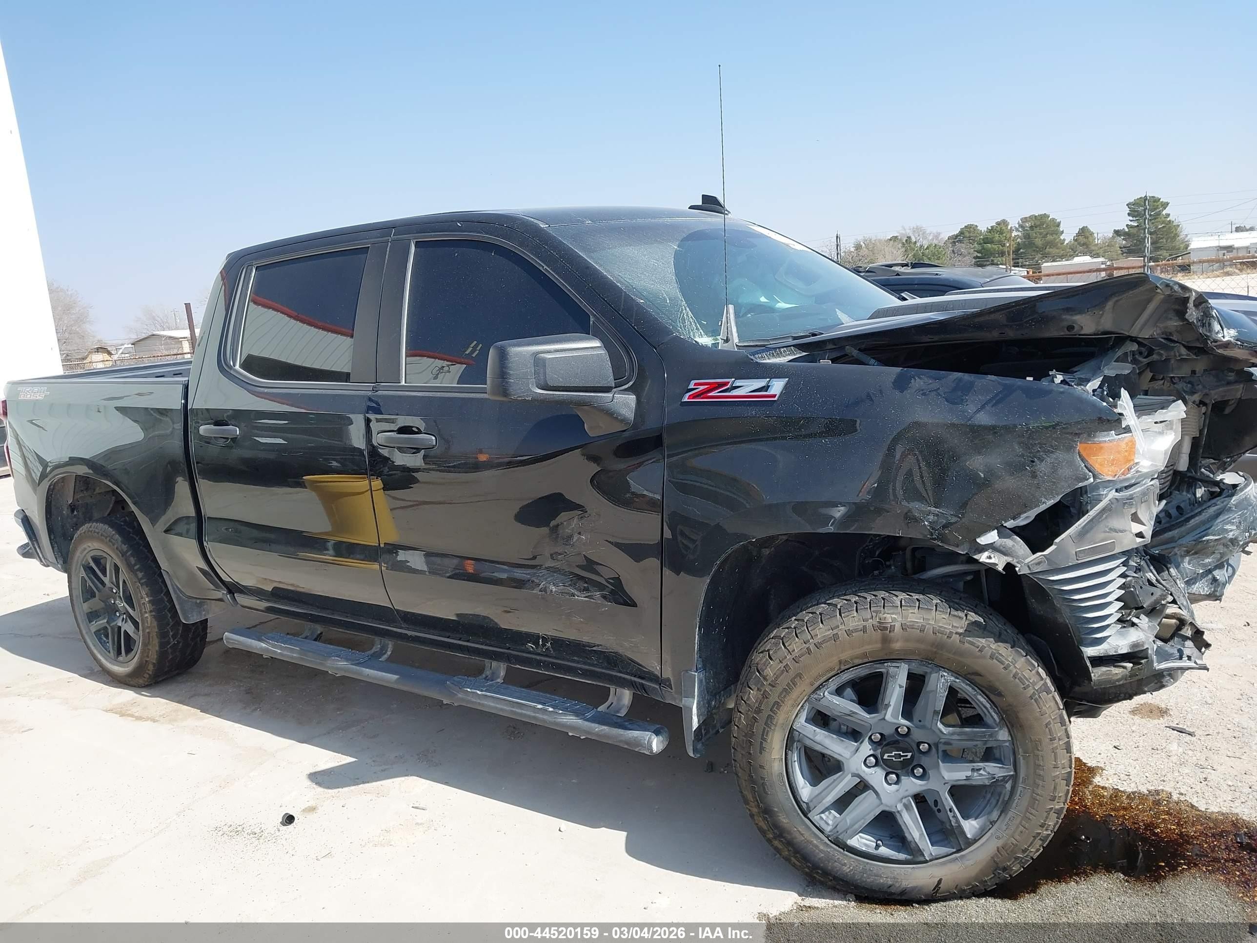 2023 Chevrolet Silverado 1500   Black vin: 3GCUDCED0PG235216