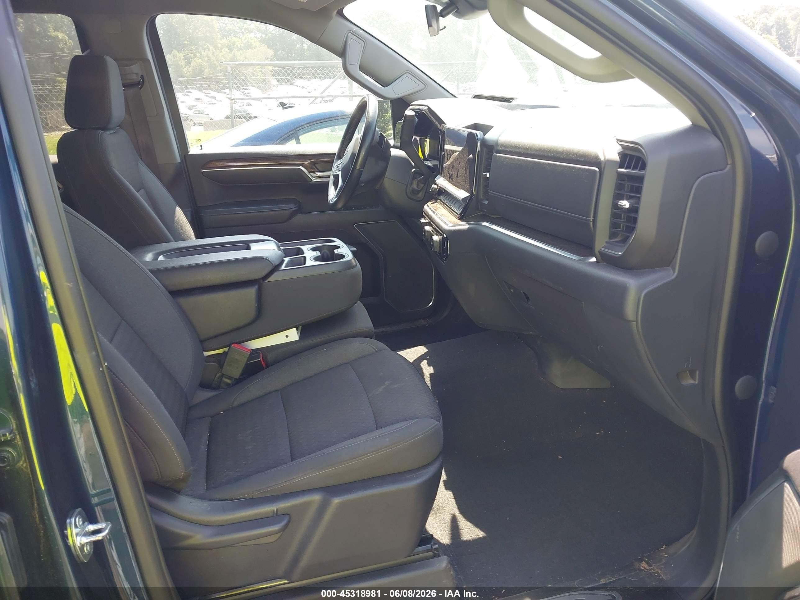2023 Chevrolet Silverado 1500 4wd  Standard Bed Lt Blue vin: 3GCUDDEDXPG257097