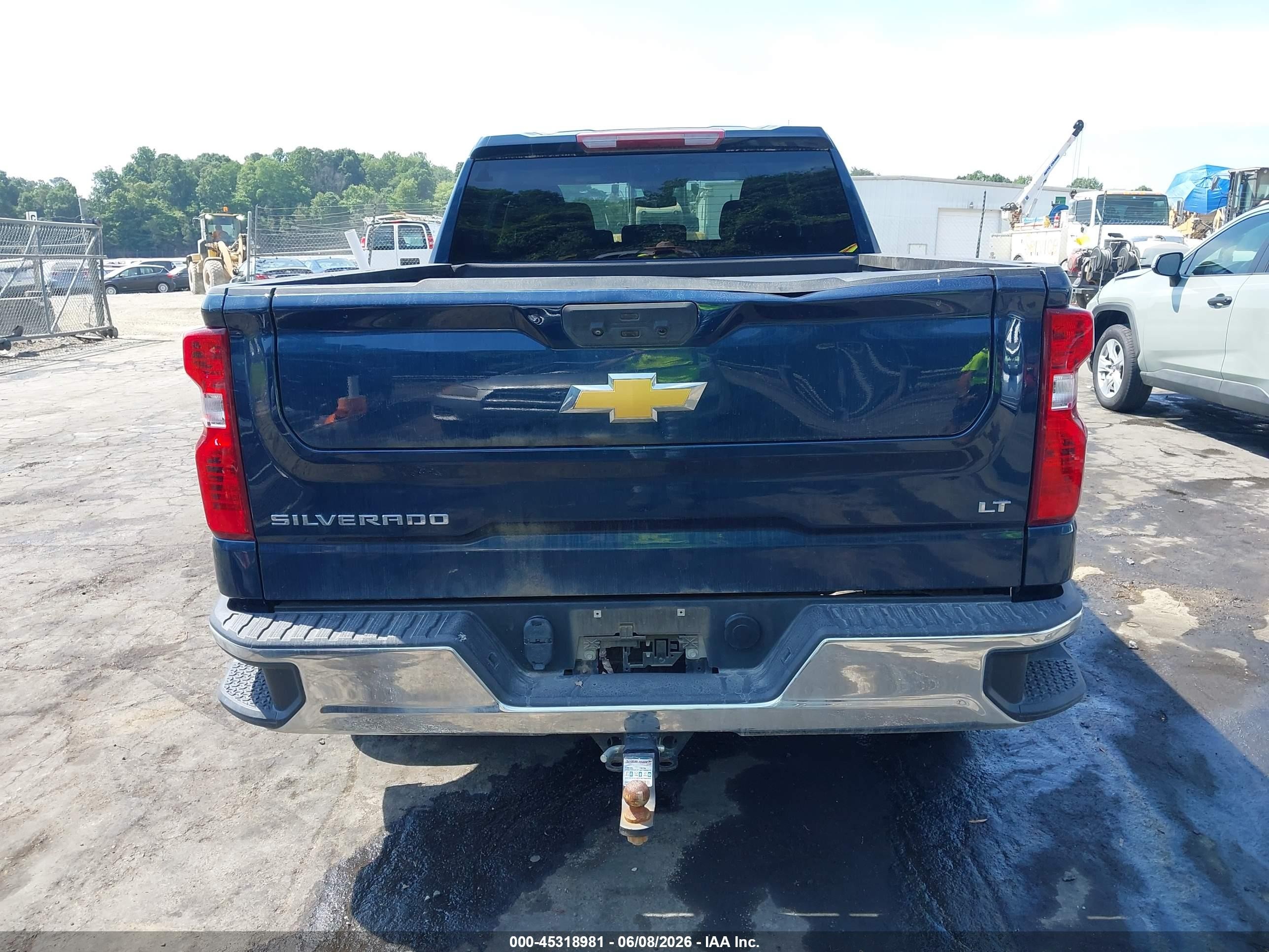 2023 Chevrolet Silverado 1500 4wd  Standard Bed Lt Blue vin: 3GCUDDEDXPG257097