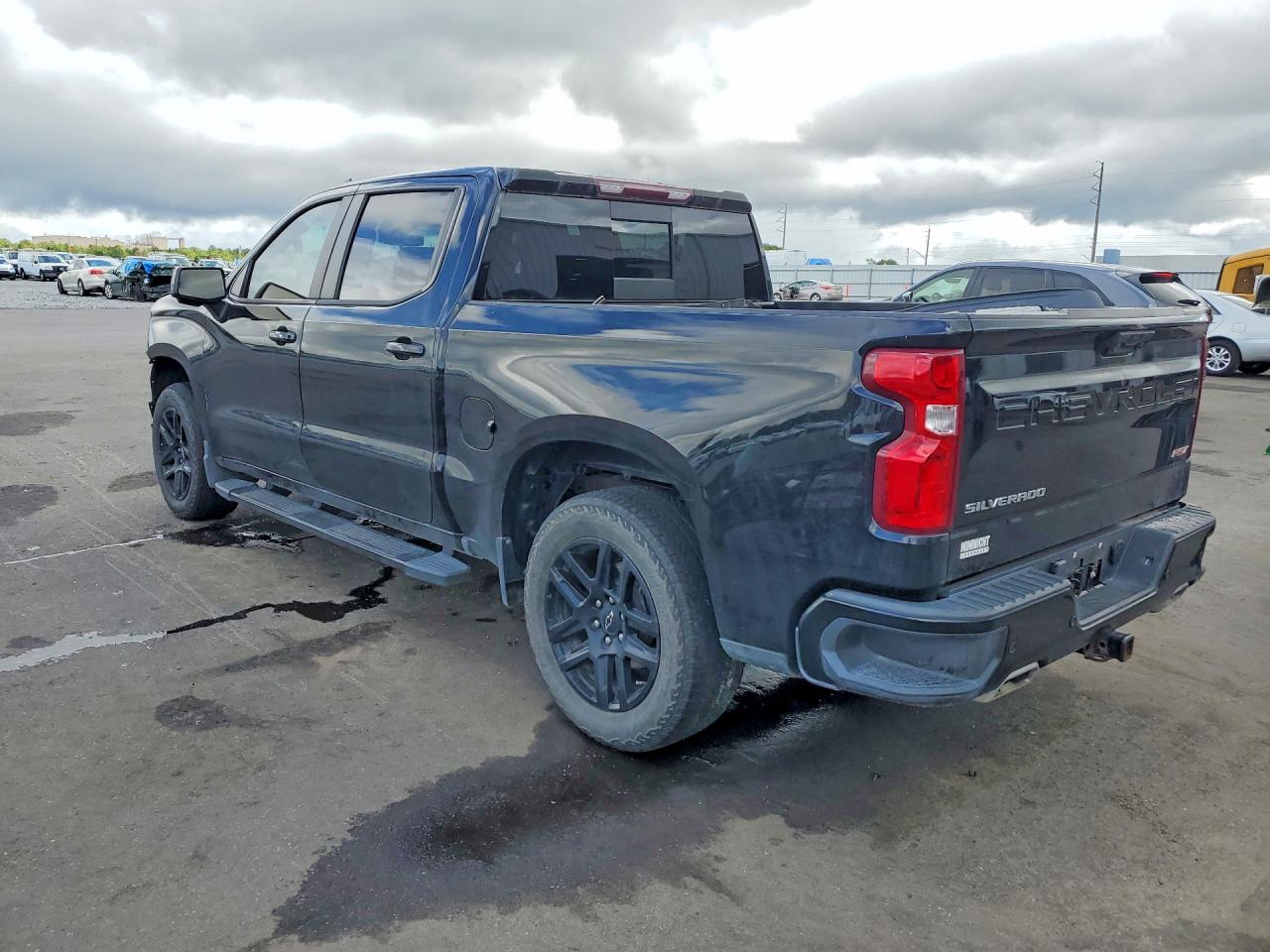 2023 Chevrolet Silverado K1500 Rst Black vin: 3GCUDEE85PG362025