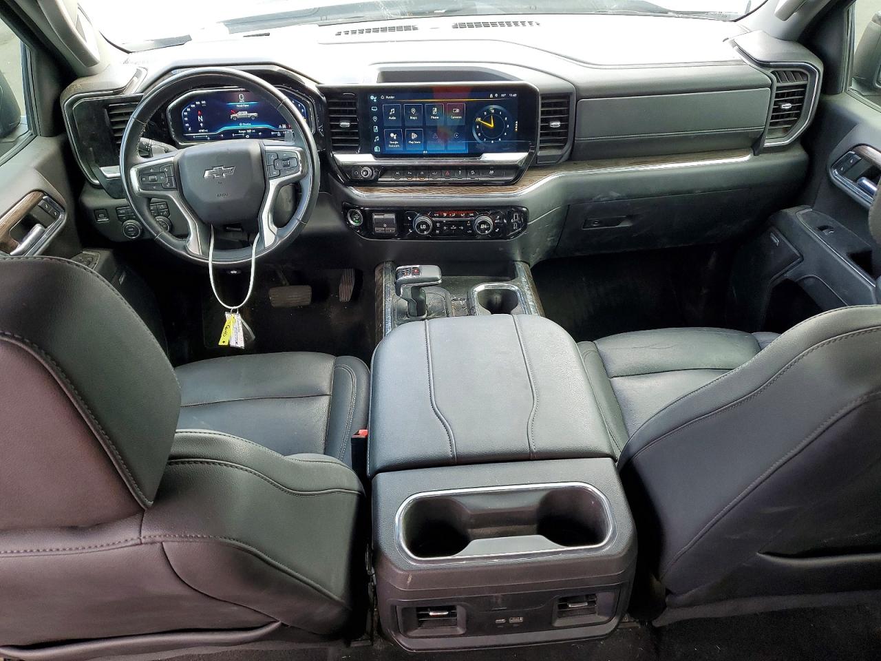 2023 Chevrolet Silverado K1500 Rst Black vin: 3GCUDEE85PG362025