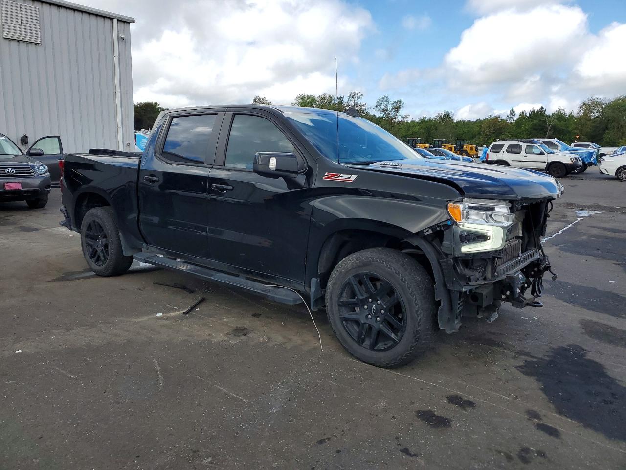 2023 Chevrolet Silverado K1500 Rst Black vin: 3GCUDEE85PG362025