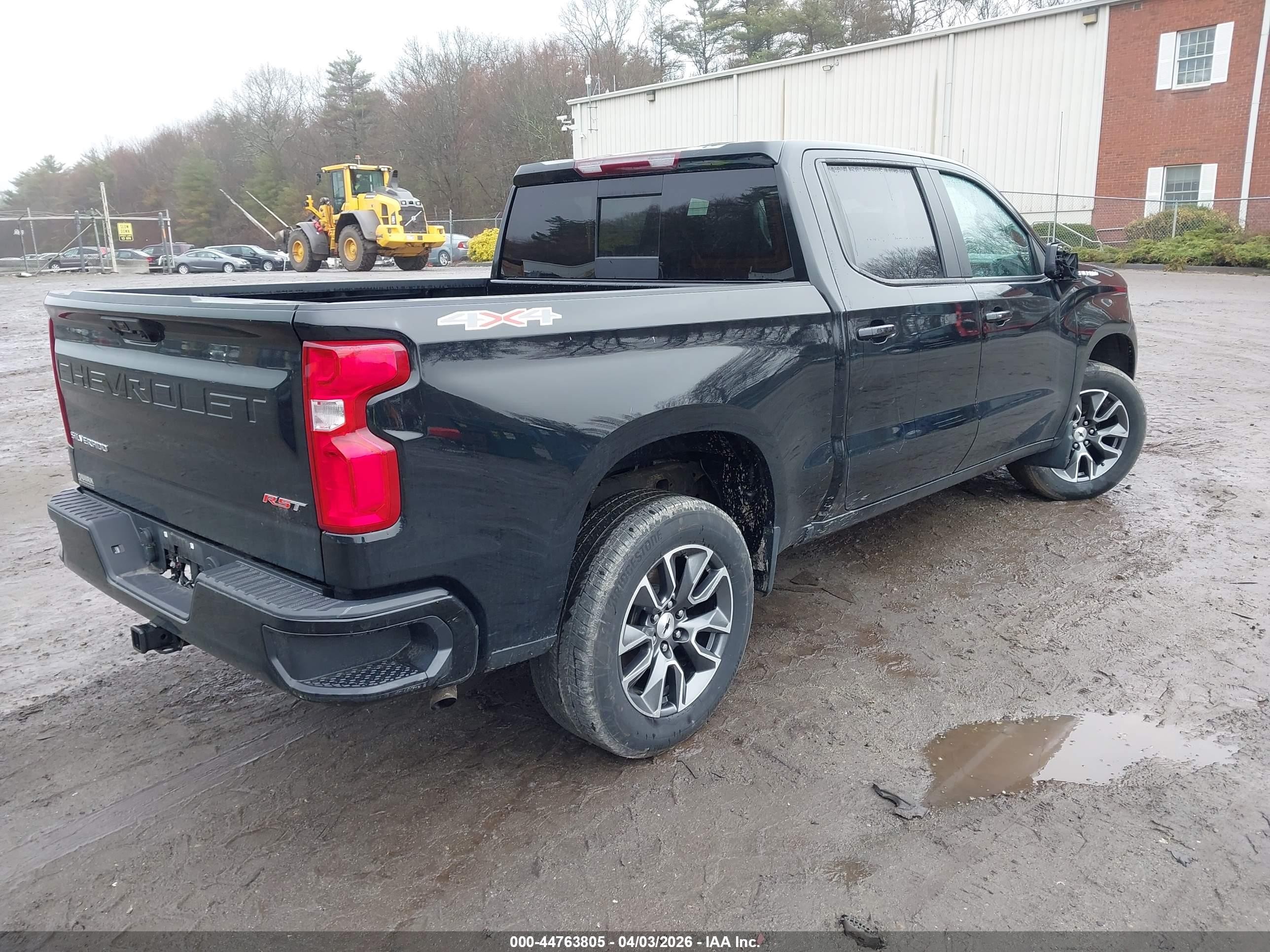 2024 Chevrolet Silverado 1500 4wd  Short Bed Rst Black vin: 3GCUDEED6RG206866