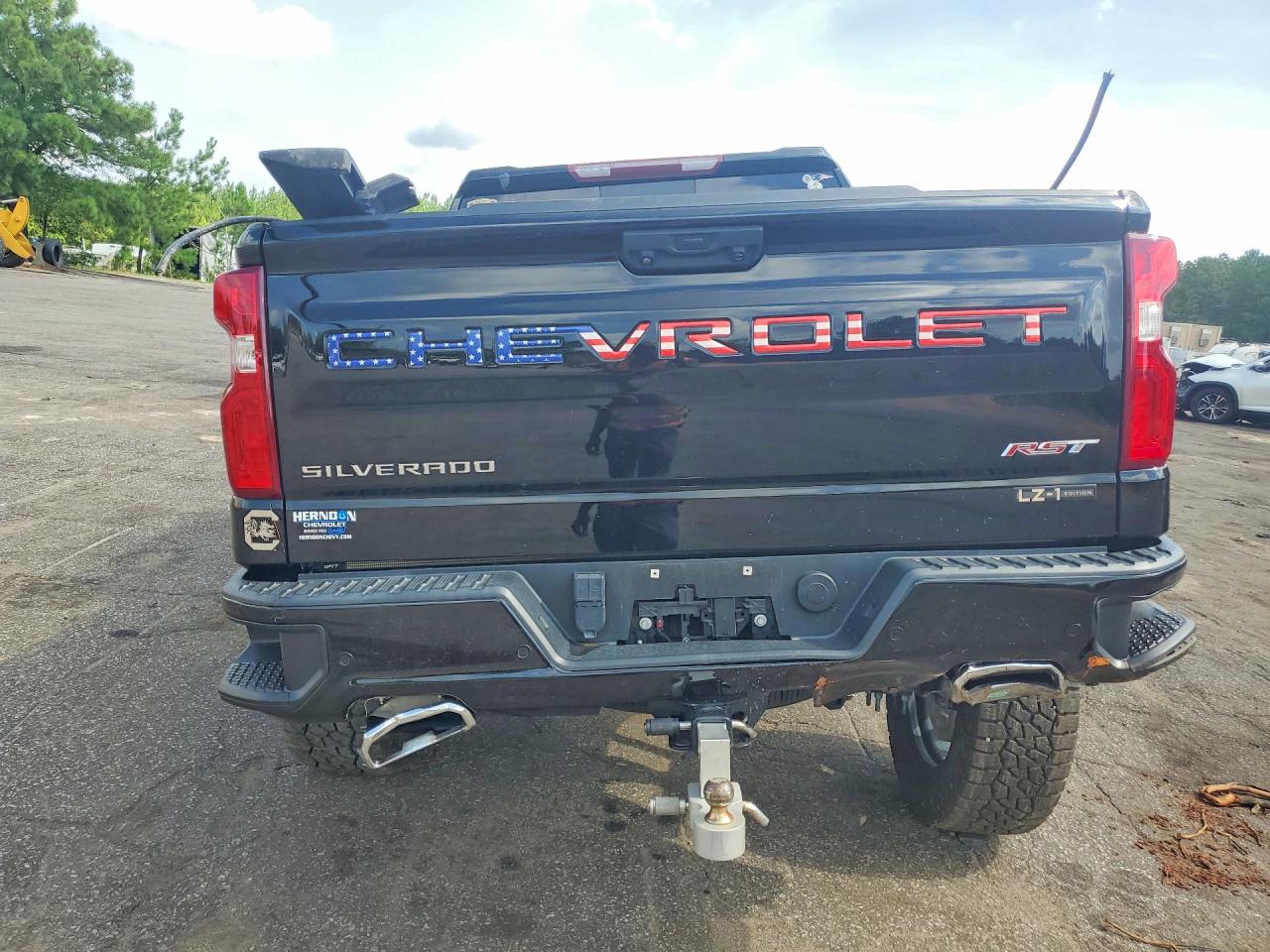 2023 Chevrolet Silverado K1500 Rst Black vin: 3GCUDEEL3PG284459