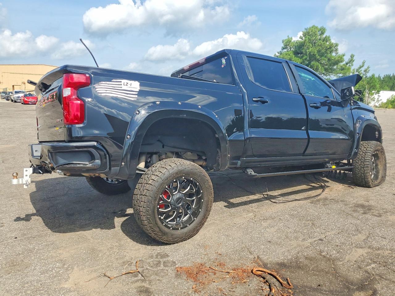2023 Chevrolet Silverado K1500 Rst Black vin: 3GCUDEEL3PG284459
