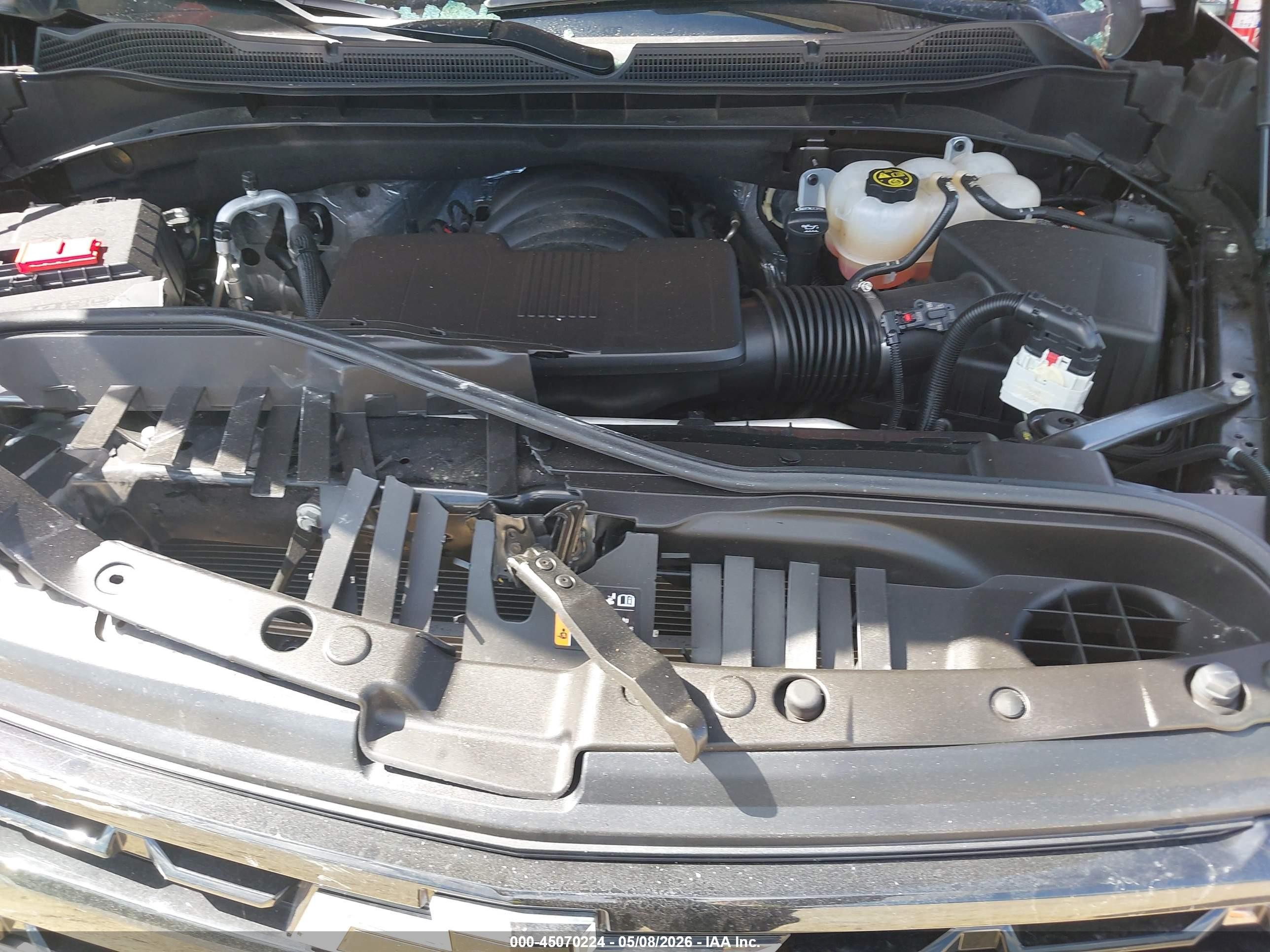 2023 Chevrolet Silverado 1500 4wd  Short Bed Lt Trail Boss Черный vin: 3GCUDFED8PG257210