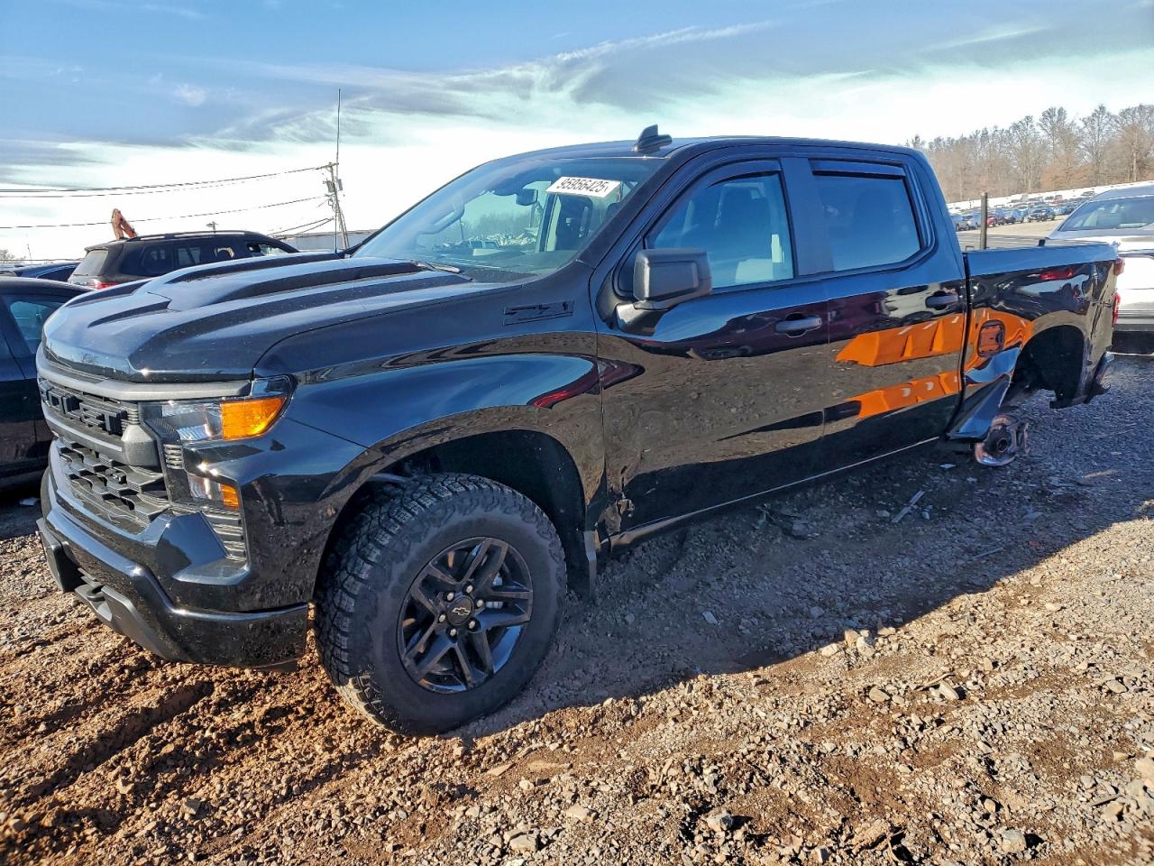 2025 Chevrolet Silverado K1500 Trail Boss Custom Black vin: 3GCUKCED8SG215844