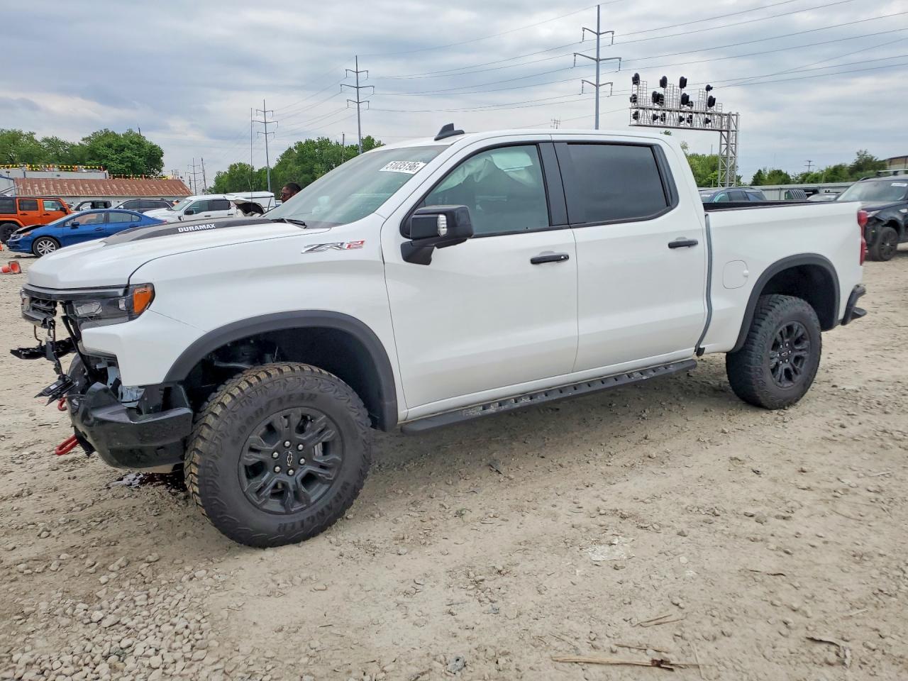 2026 Chevrolet Silverado K1500 Zr2 White vin: 3GCUKHE88TG280243
