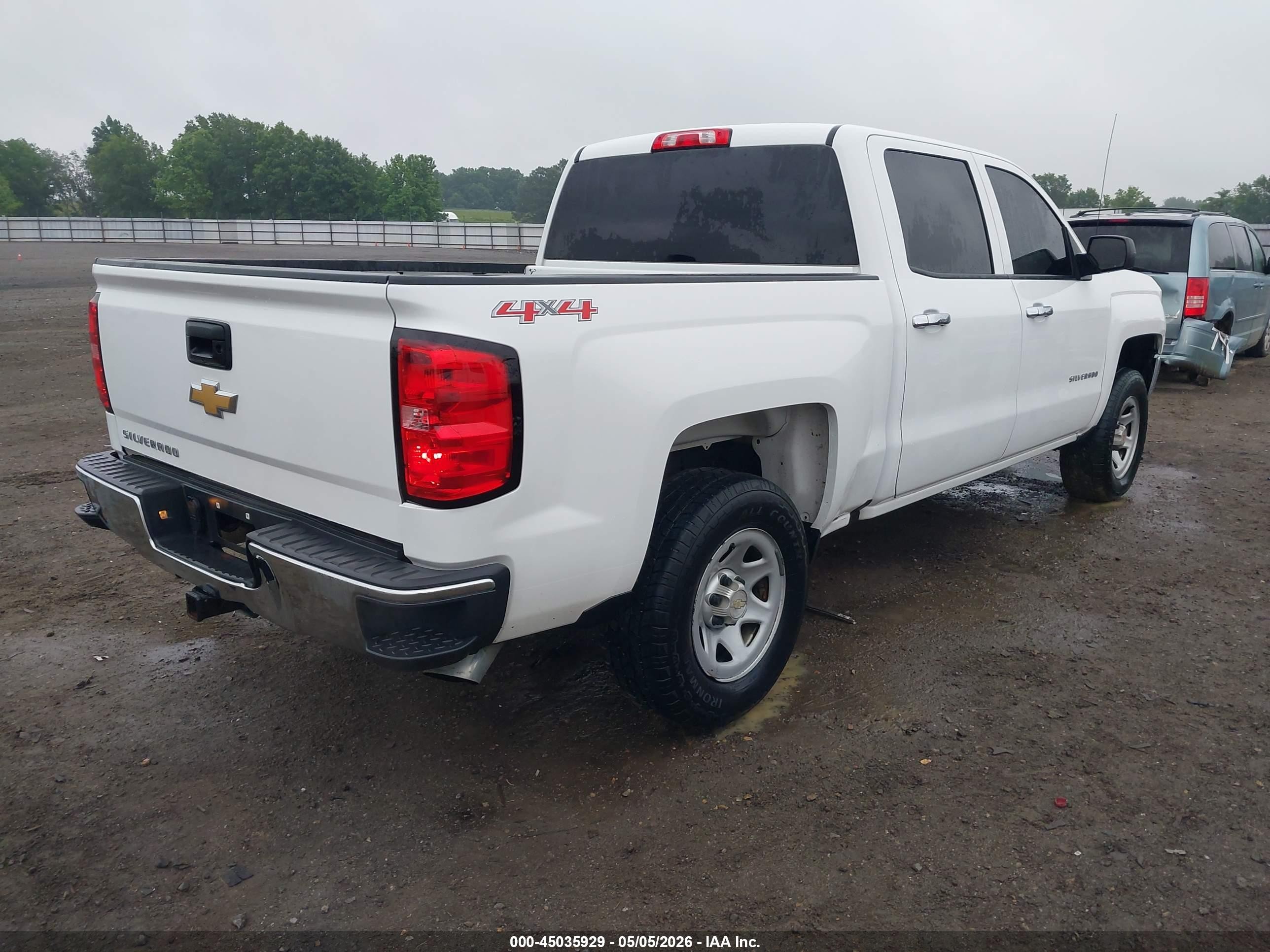 2017 Chevrolet Silverado 1500 Wt Белый vin: 3GCUKNEC3HG287482