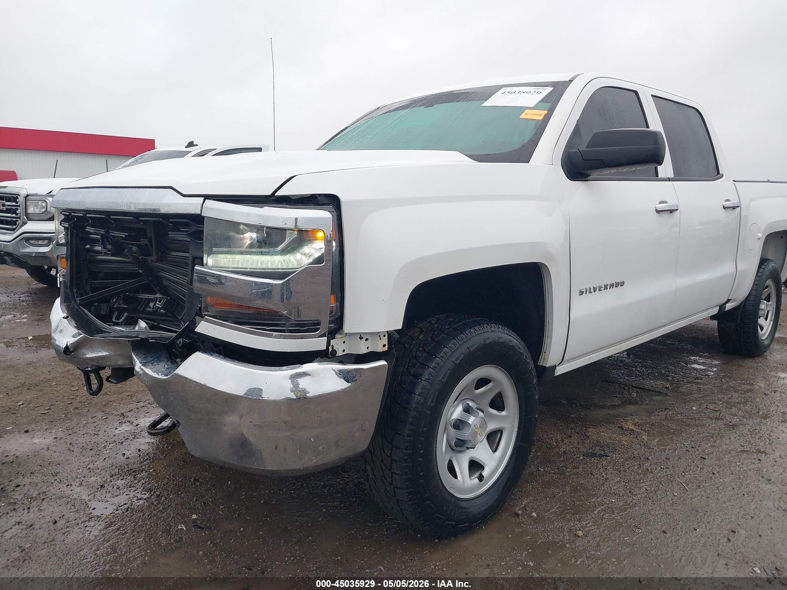 2017 Chevrolet Silverado 1500 Wt Белый vin: 3GCUKNEC3HG287482
